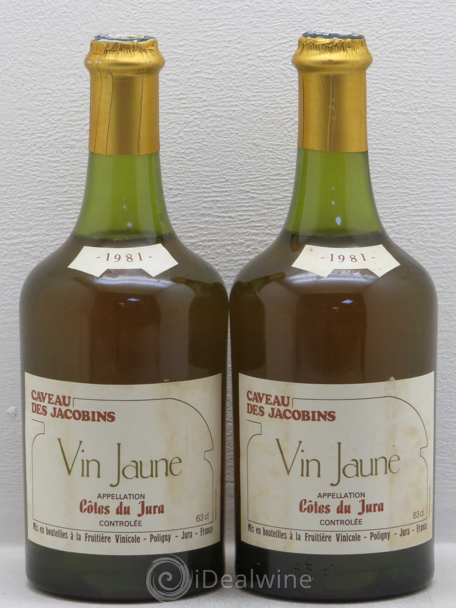 Arbois Vin Jaune Caveau des Jacobins 1981 - Posten von 2 Flaschen - 0