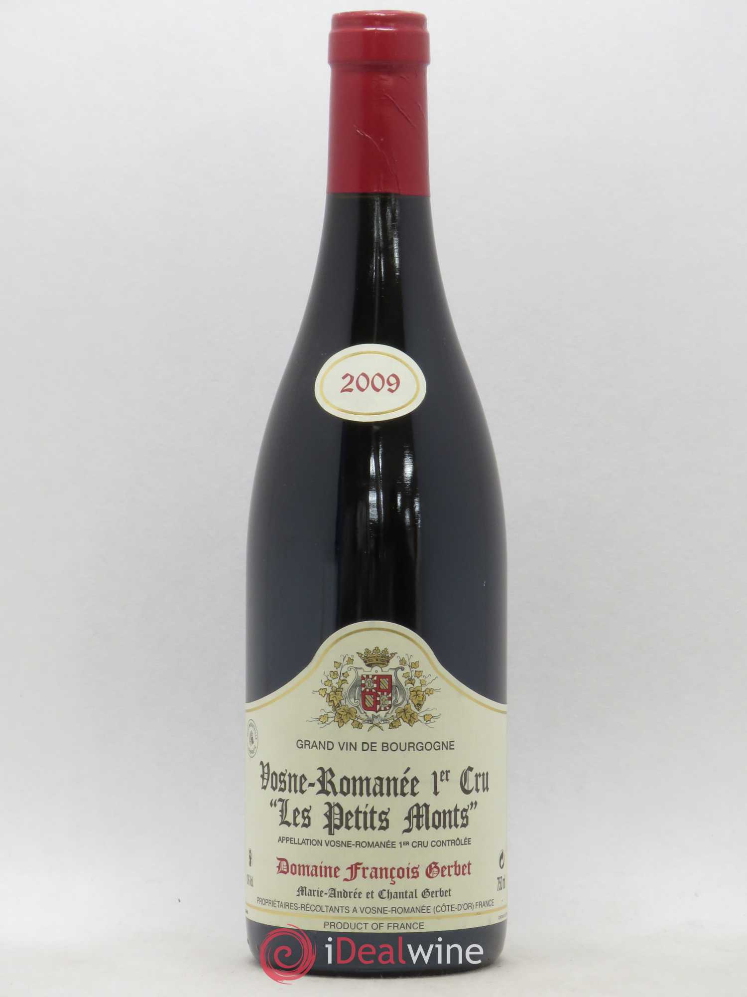 Vosne-Romanée 1er Cru Les Petits Monts François Gerbet 2009 - Posten von 1 Flasche - 0