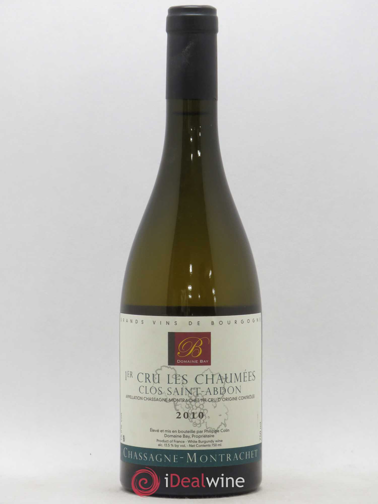 Chassagne-Montrachet 1er Cru Les Chaumees du Clos Saint-Abdon Philippe Colin Domaine Bay (sans prix de réserve) 2010 - Lotto di 1 bottiglia - 0