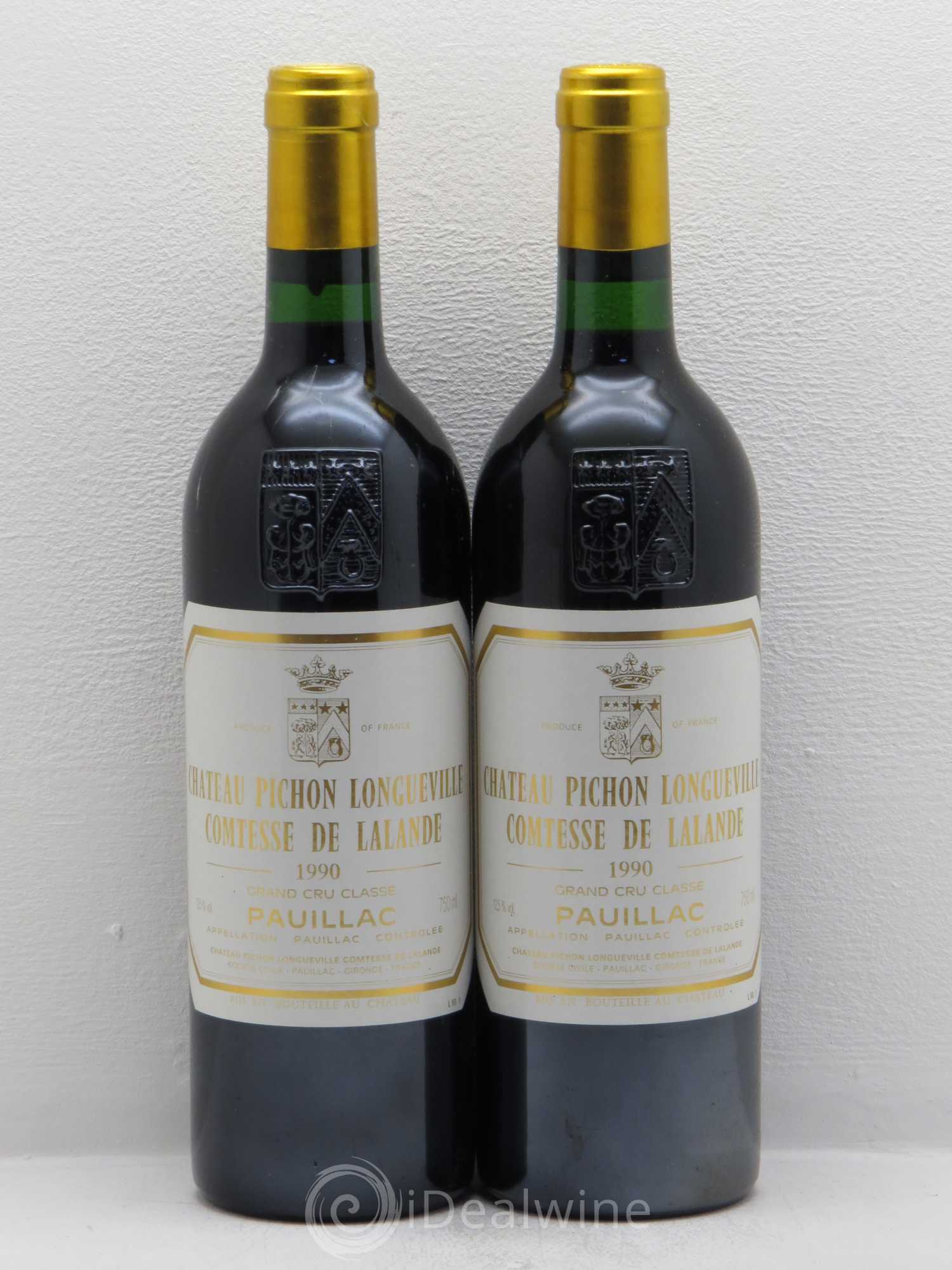 Château Pichon Longueville Comtesse de Lalande 2ème Grand Cru Classé 1990 - Lot de 2 bouteilles - 0