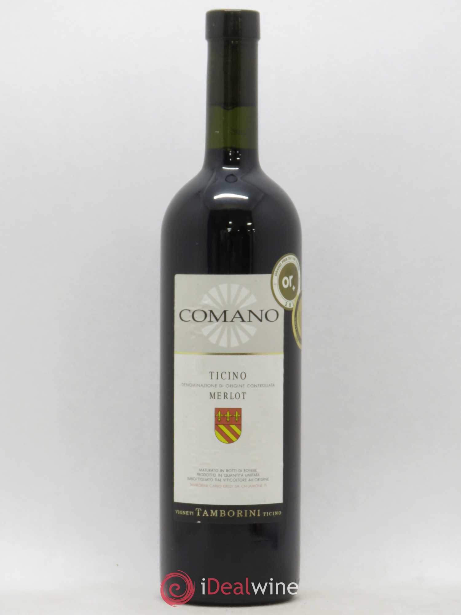 Vins Etrangers Suisse Ticino DOC Comano Merlot Carlo Tamborini (sans prix de réserve) 2011 - Posten von 1 Flasche - 0
