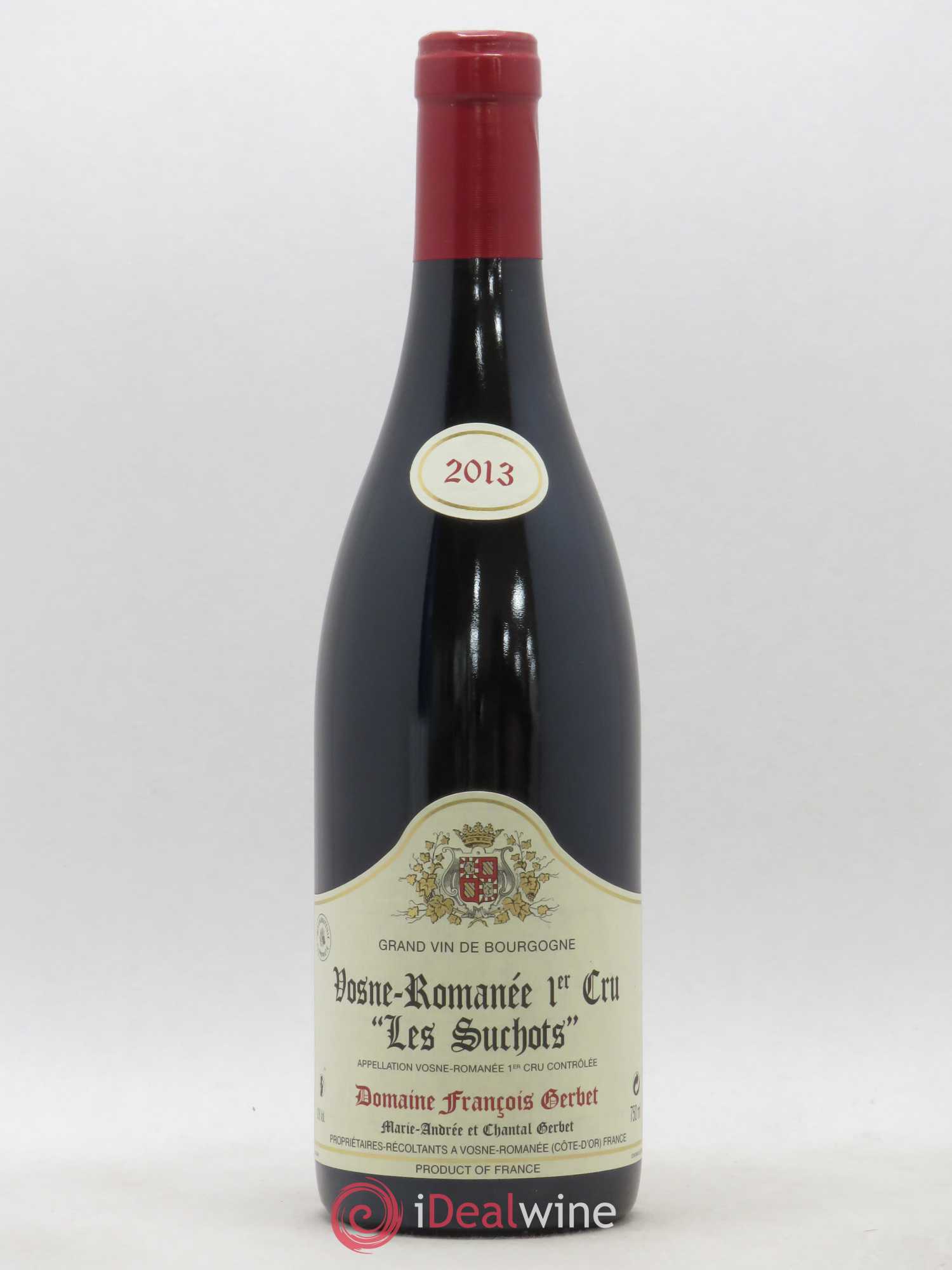 Vosne-Romanée 1er Cru Les Suchots François Gerbet (sans prix de réserve) 2013 - Posten von 1 Flasche - 0