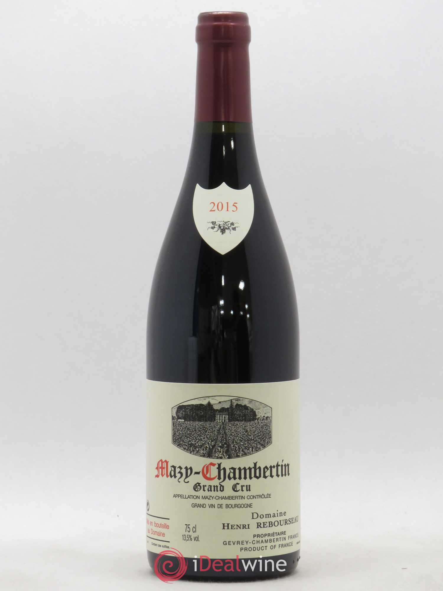 Mazis-Chambertin Grand Cru Henri Rebourseau 2015 - Lot de 1 bouteille - 0