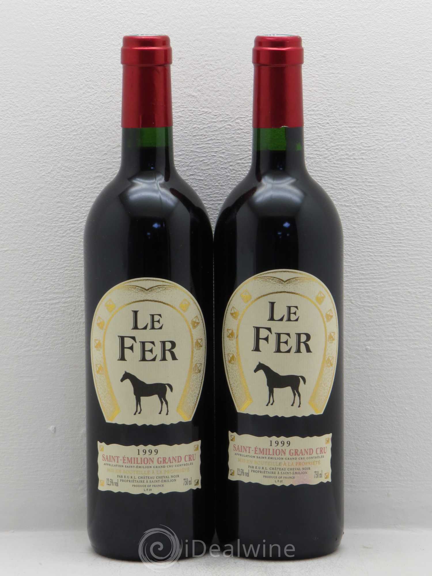 Saint-Émilion Le fer de Cheval Noir Malhler-Besse (sans prix de réserve) 1999 - Posten von 2 Flaschen - 0