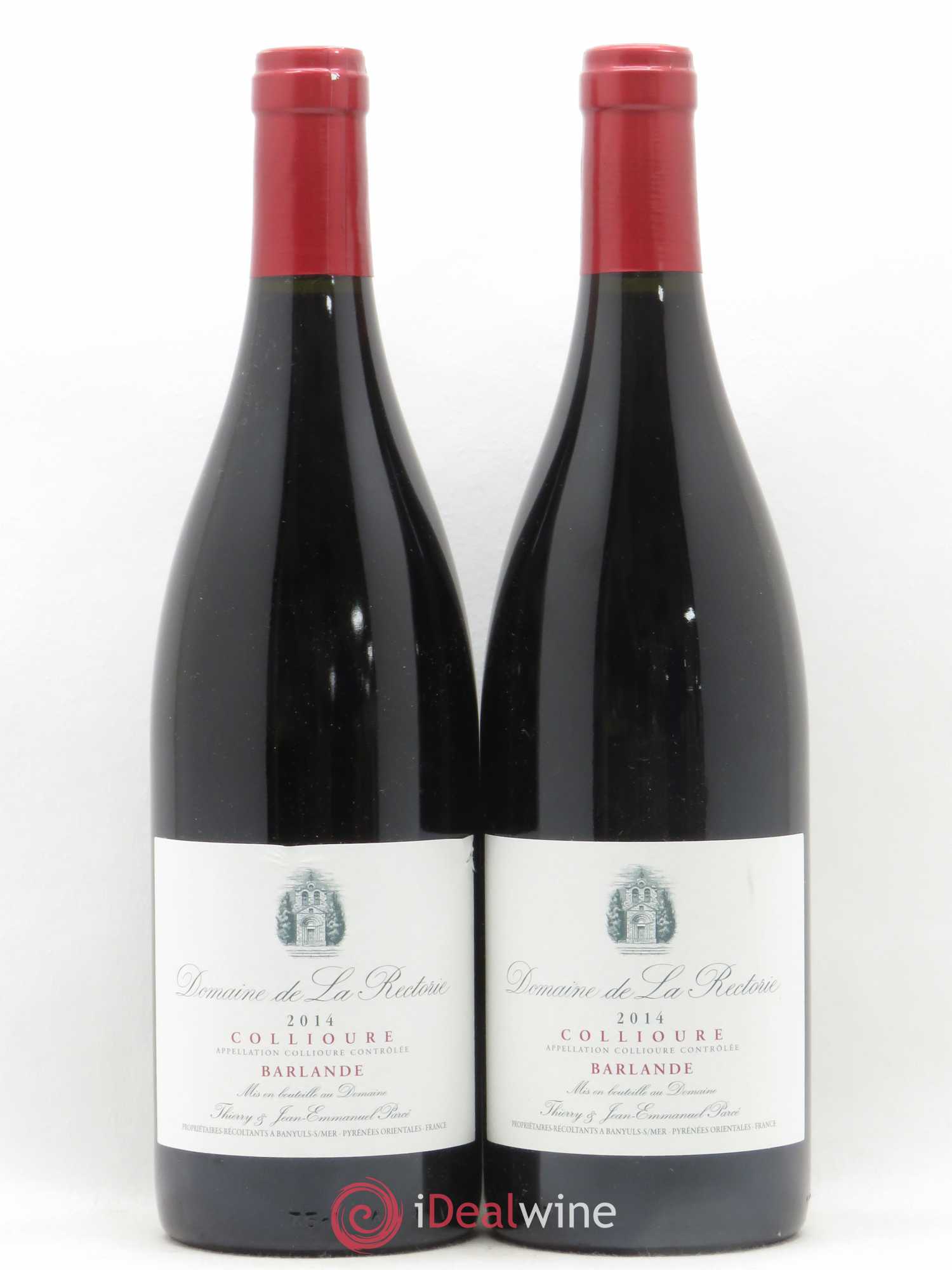 Collioure Barlande Domaine de La Rectorie 2014 - Posten von 2 Flaschen - 0
