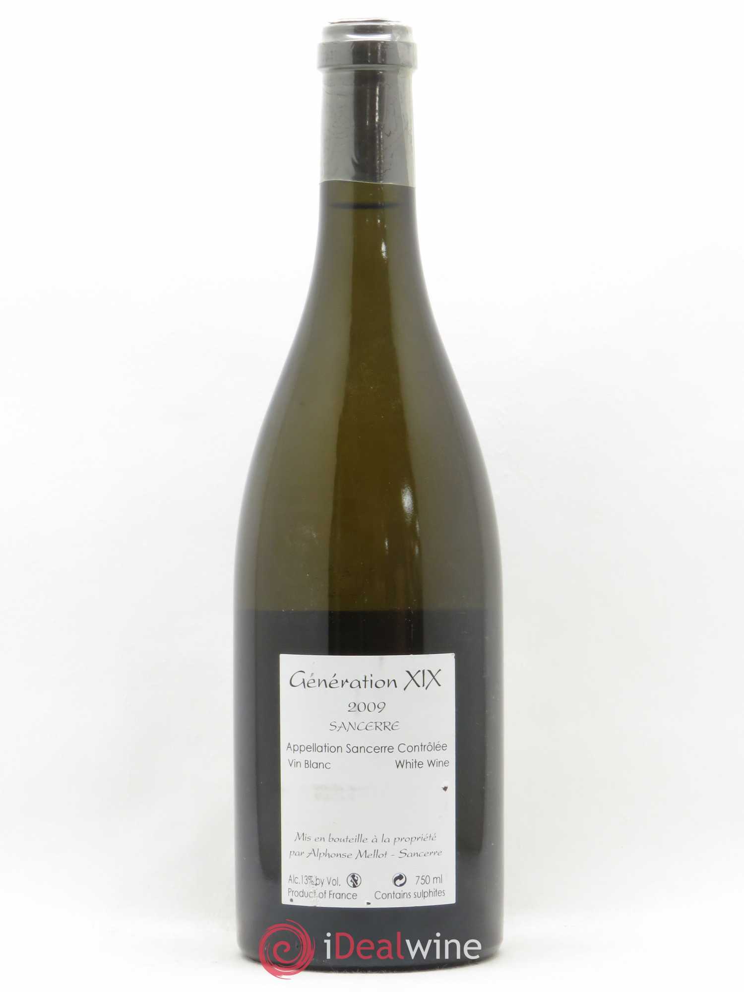 Sancerre Génération XIX Alphonse Mellot 2009 - Lot de 1 bouteille - 1