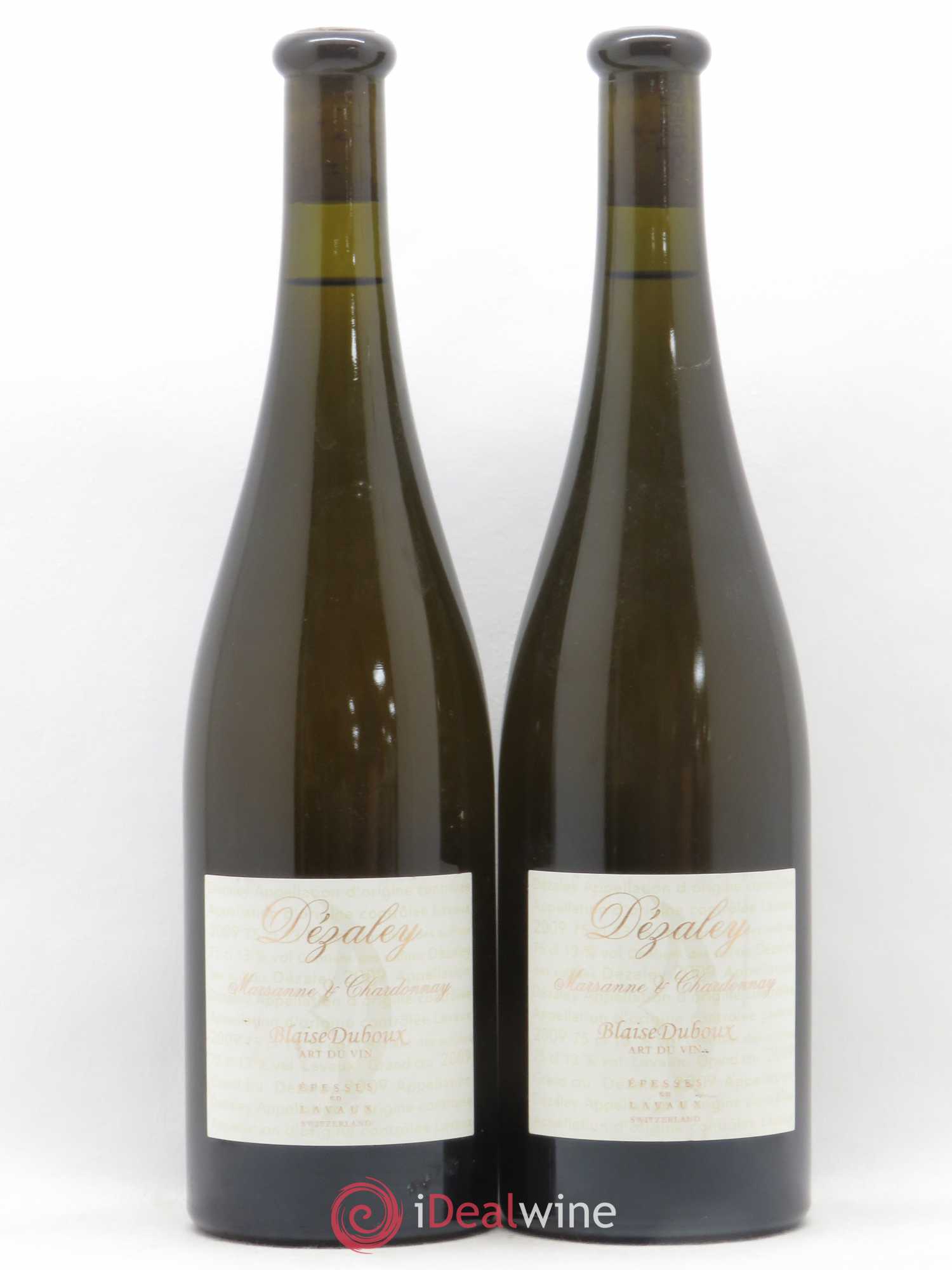 Vins Etrangers Suisse Dezaley Cuvée exceptionnelle Marsanne Chardonnay Domaine Blaise Duboux 2009 - Posten von 2 Flaschen - 0