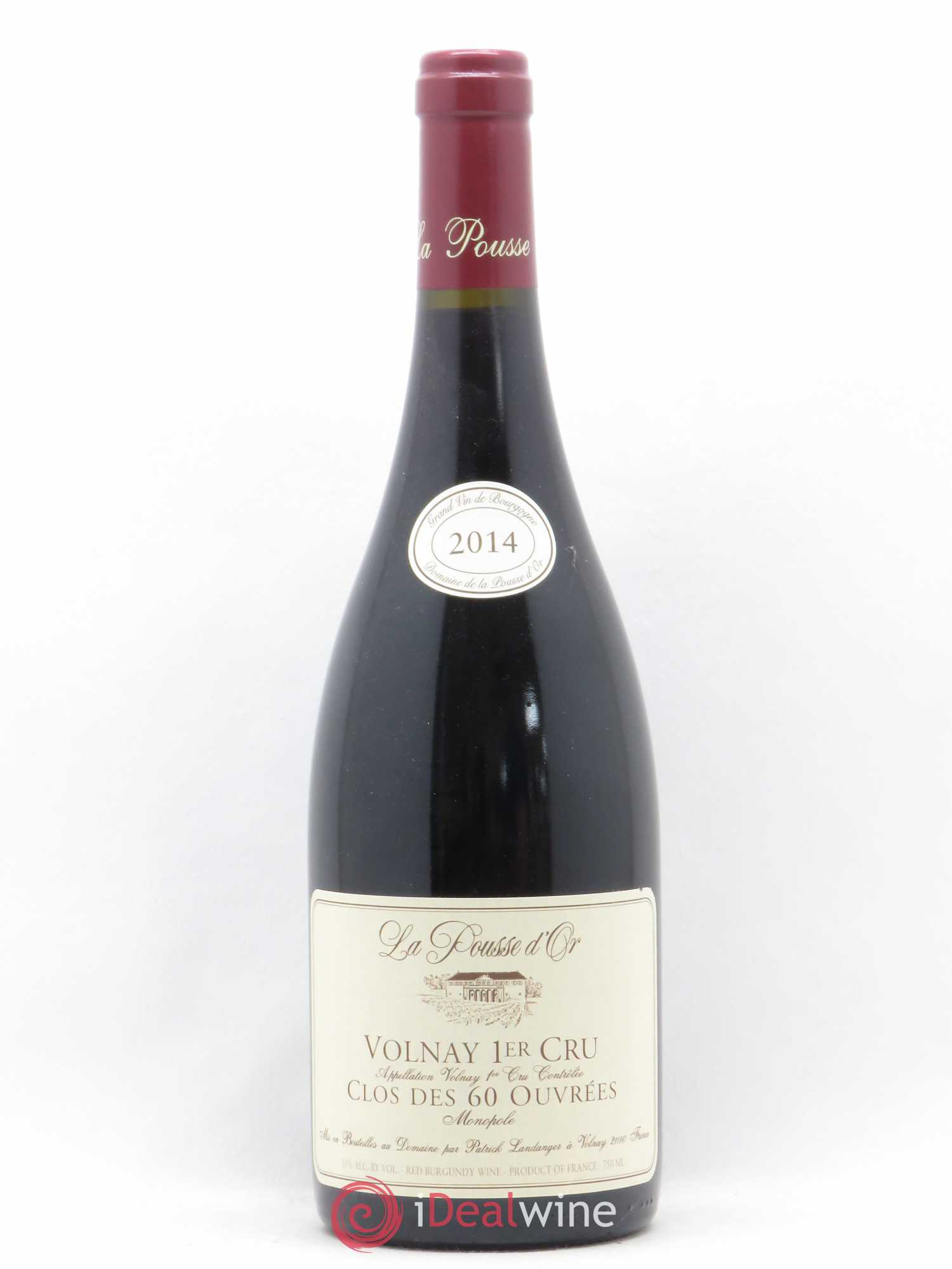 Volnay 1er Cru Clos des 60 ouvrées La Pousse d'Or (Domaine de) 2014 - Lot de 1 bouteille - 0