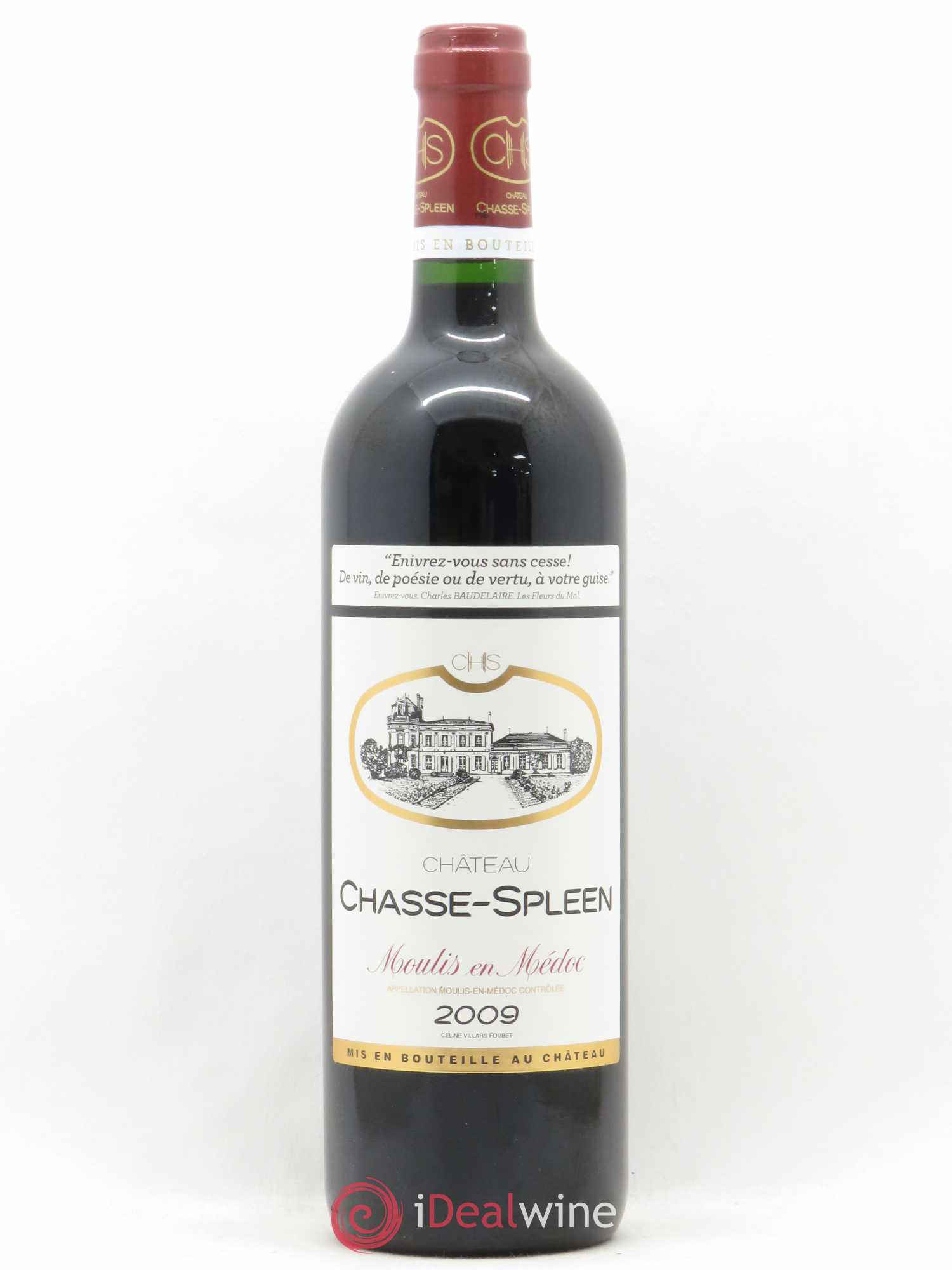 Château Chasse Spleen 2009 - Lot de 1 bouteille - 0