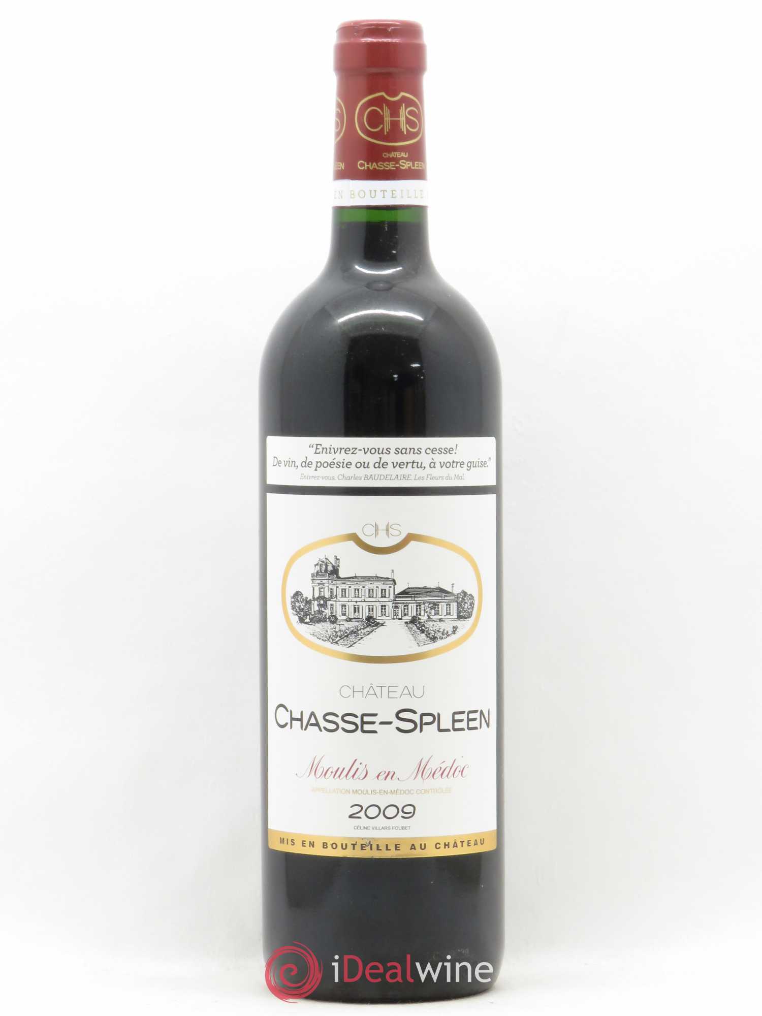 Château Chasse Spleen 2009 - Lot de 1 bouteille - 0