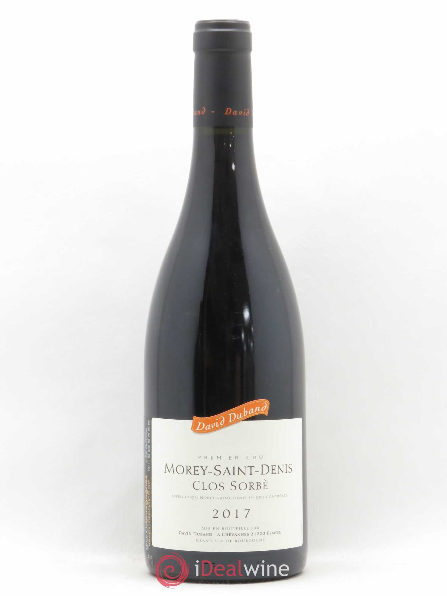 Morey-Saint-Denis 1er Cru Clos Sorbè David Duband (Domaine) 2017 - Lot de 1 bouteille - 0