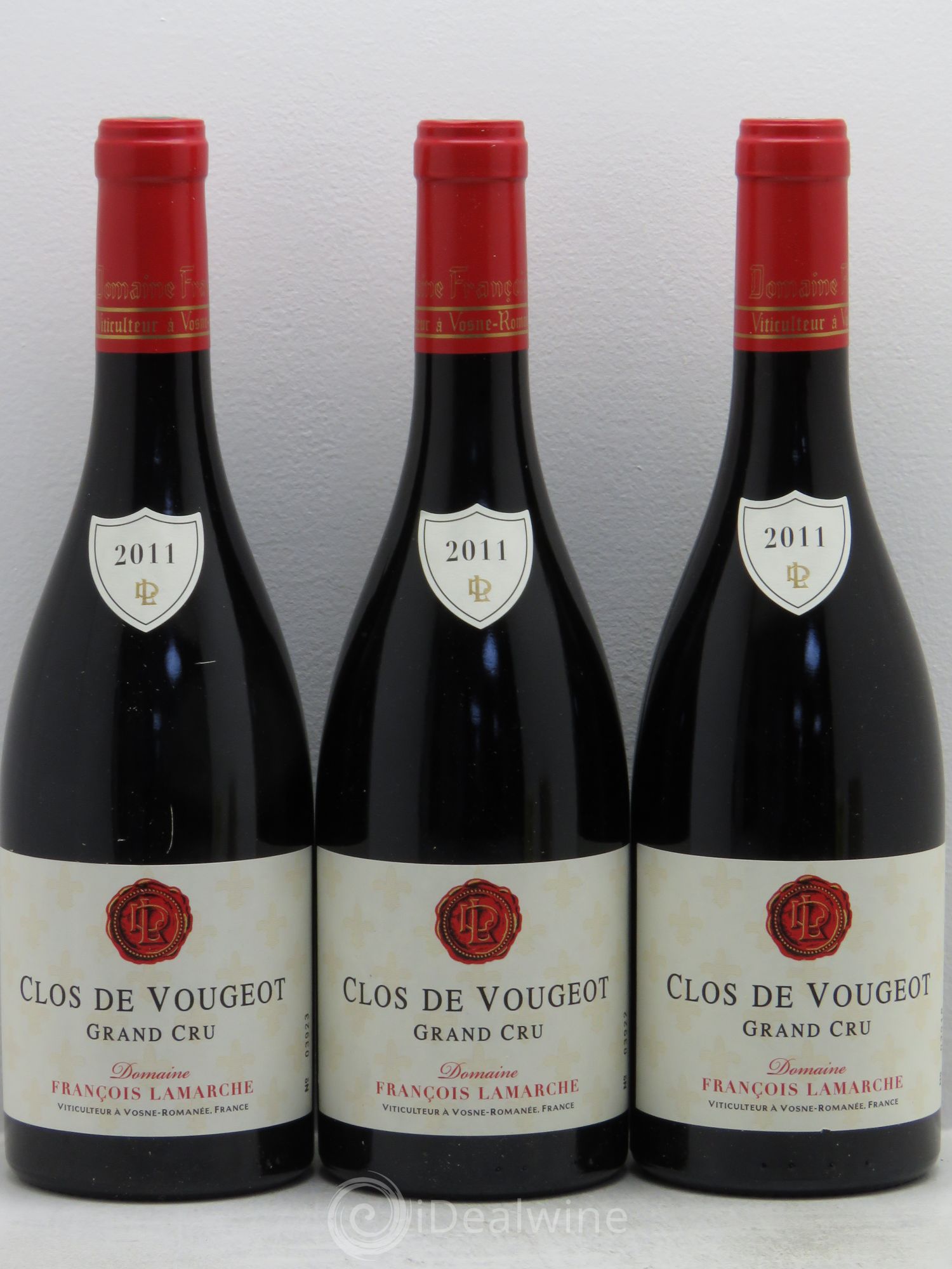 Clos de Vougeot Grand Cru Lamarche (Domaine) 2011 - Lot de 3 bouteilles - 0