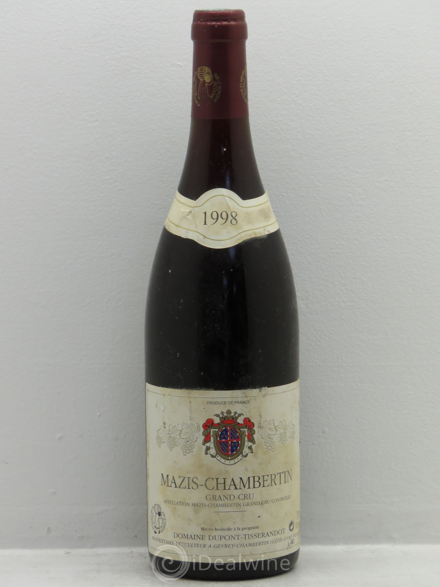Mazis-Chambertin Grand Cru Dupont-Tisserandot (Domaine) 1998 - Lot de 1 bouteille - 0