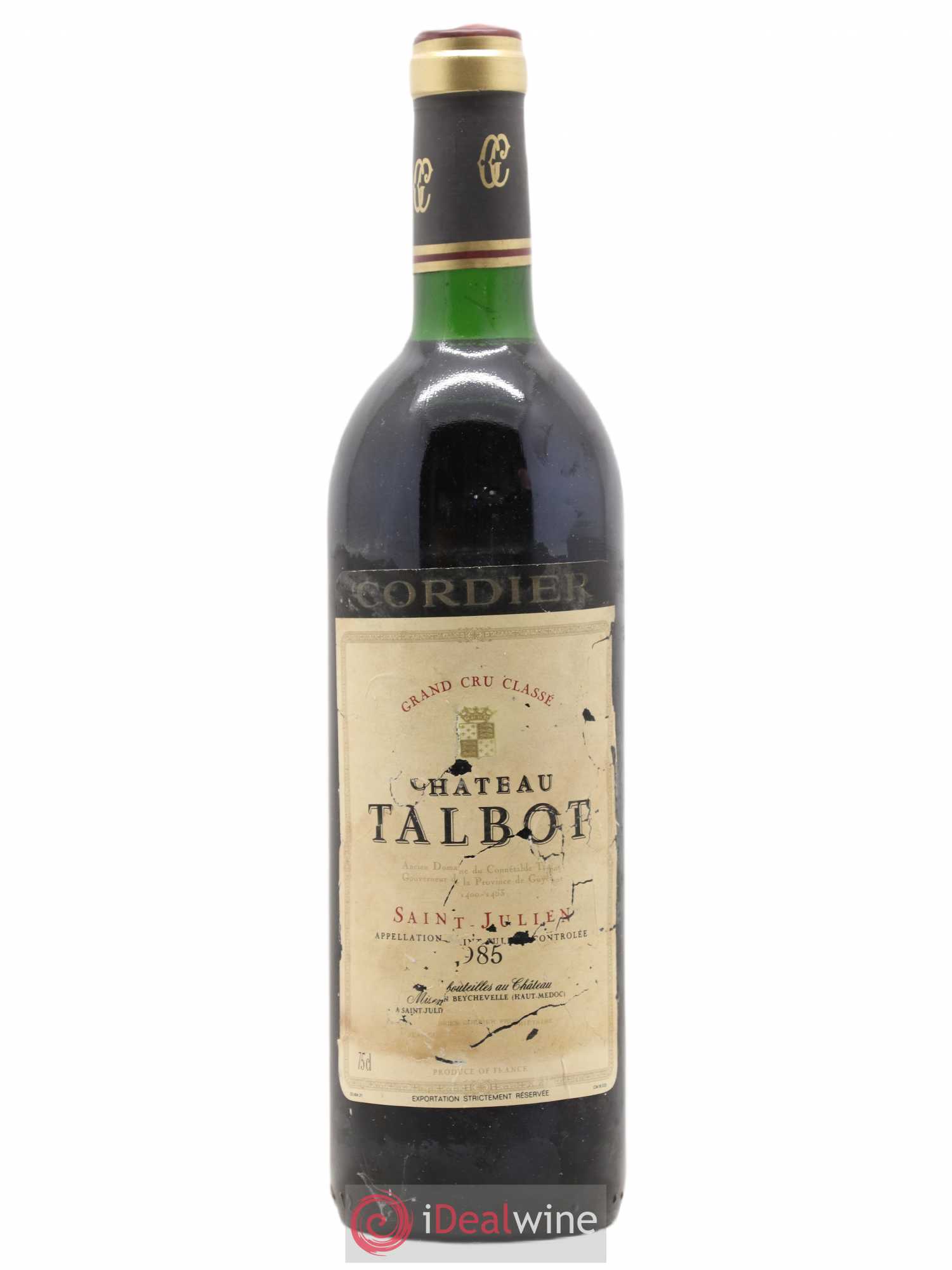 Château Talbot 4ème Grand Cru Classé 1985 - Lot de 1 bouteille - 0