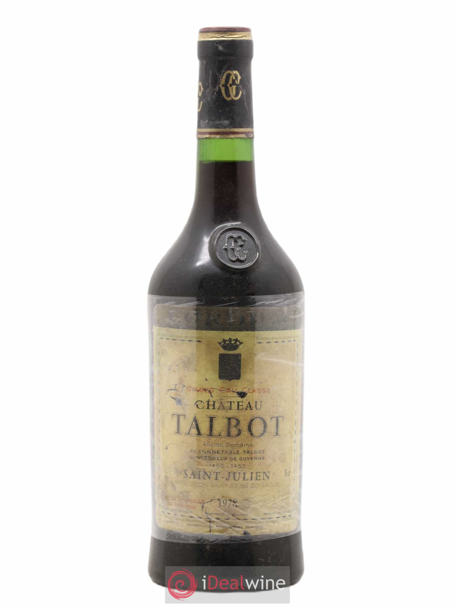 Château Talbot 4ème Grand Cru Classé 1978 - Lot de 1 bouteille - 0