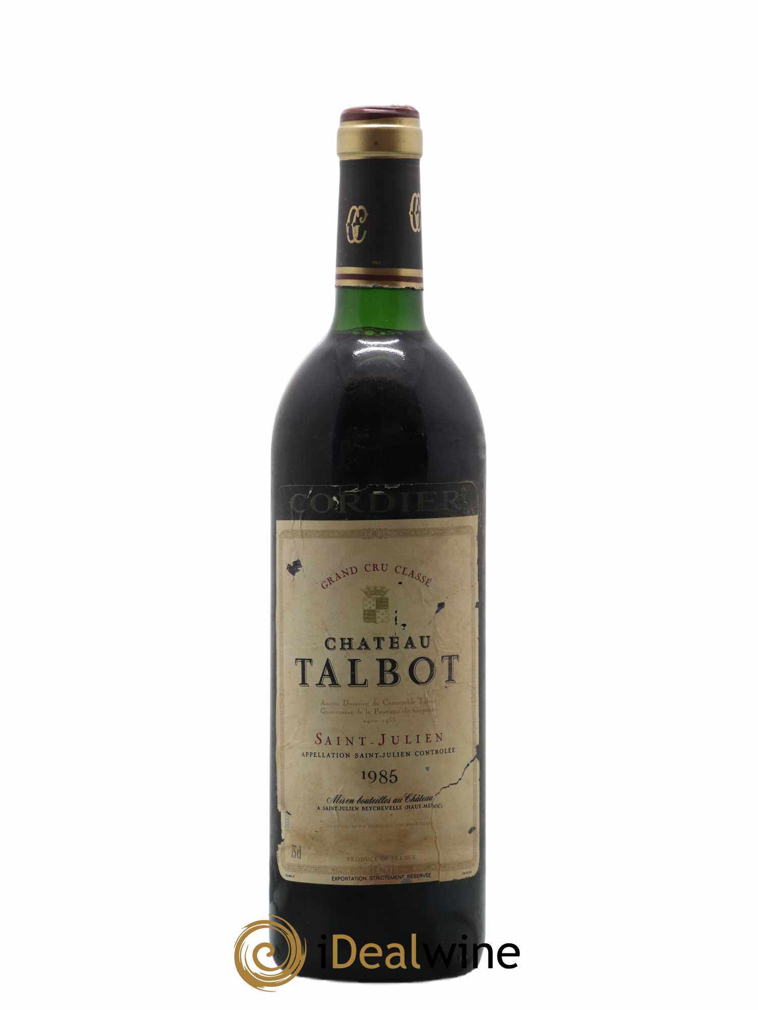Château Talbot 4ème Grand Cru Classé 1985 - Lot de 1 bouteille - 0