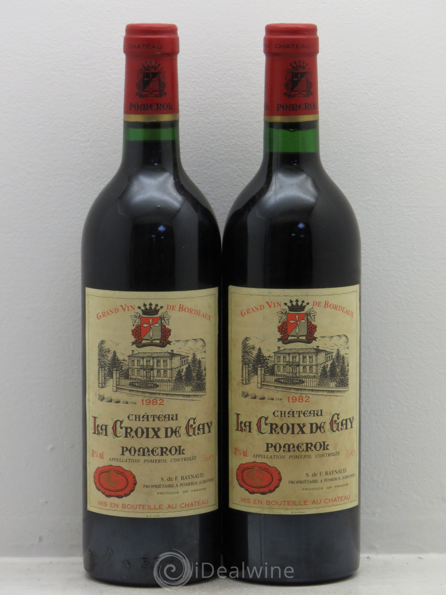Château la Croix de Gay 1982 - Lot de 2 bouteilles - 0