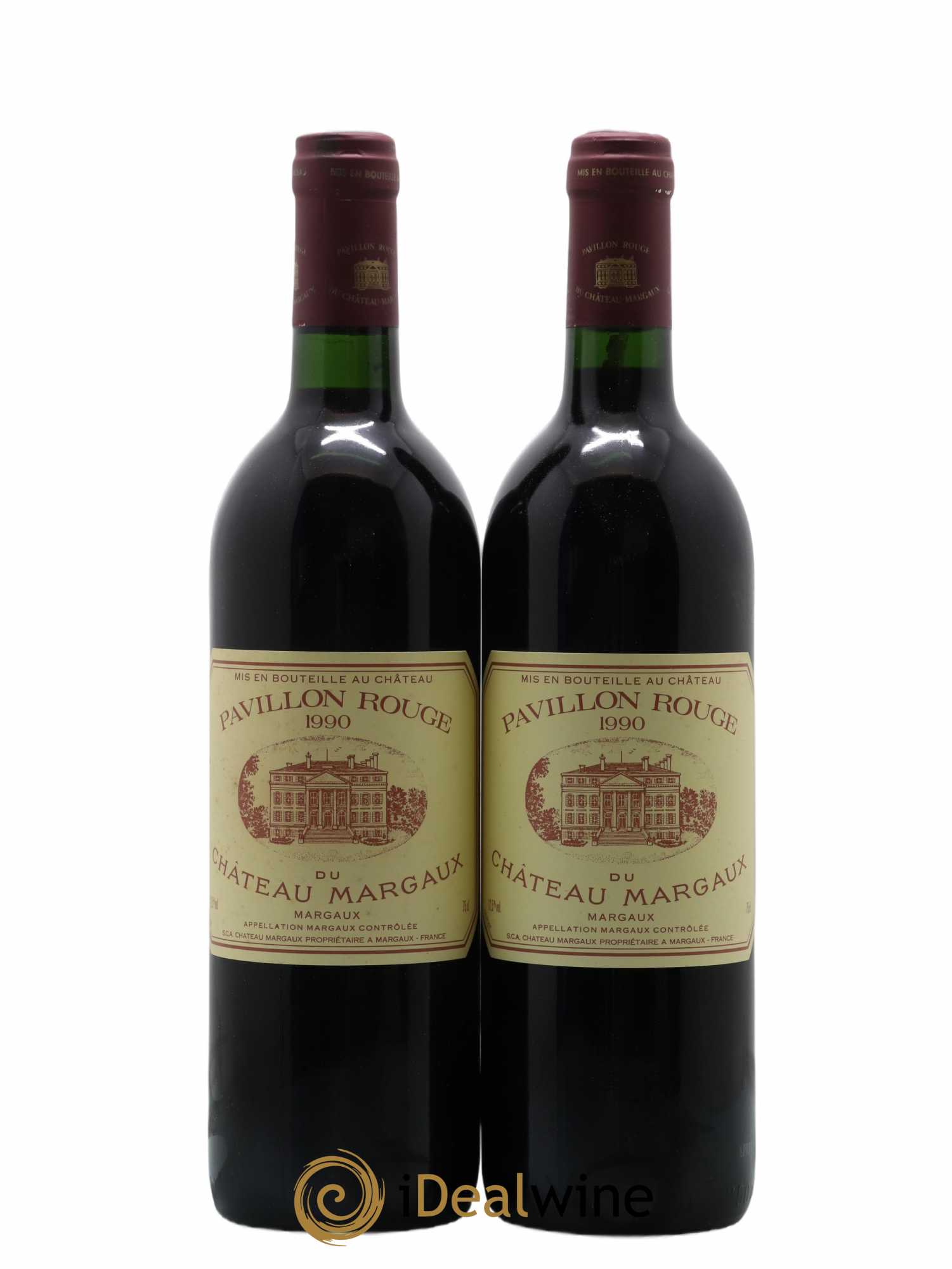 Pavillon Rouge du Château Margaux Second Vin 1990 - Lot de 2 bouteilles - 0