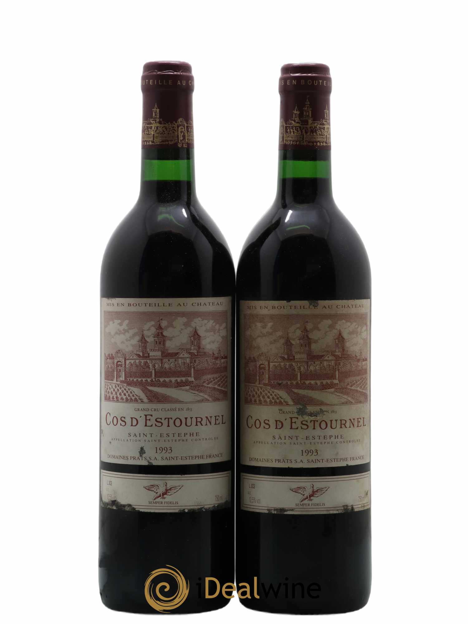 Cos d'Estournel 2ème Grand Cru Classé 1993 - Lot de 2 bouteilles - 0