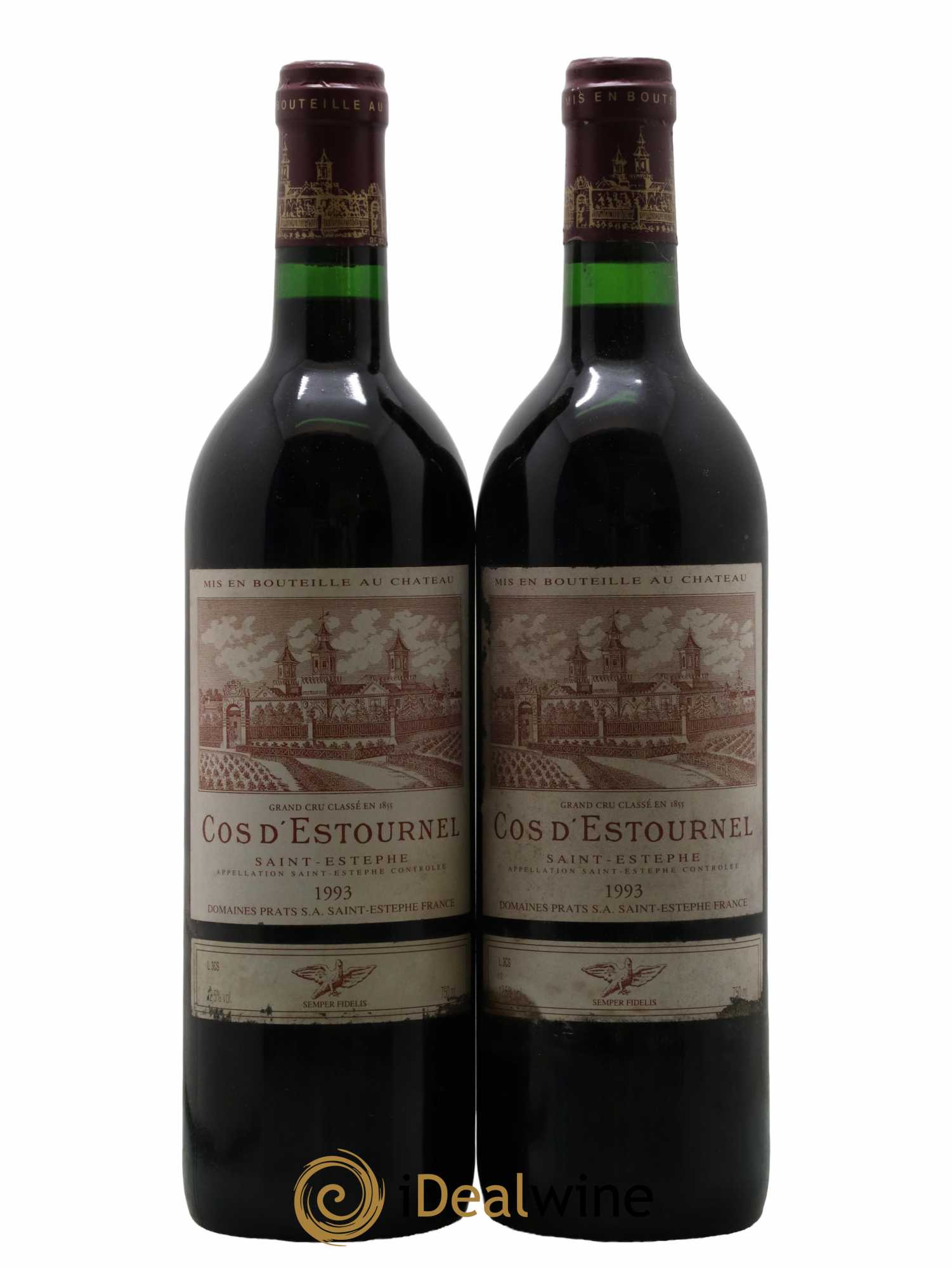 Cos d'Estournel 2ème Grand Cru Classé 1993 - Lot de 2 bouteilles - 0