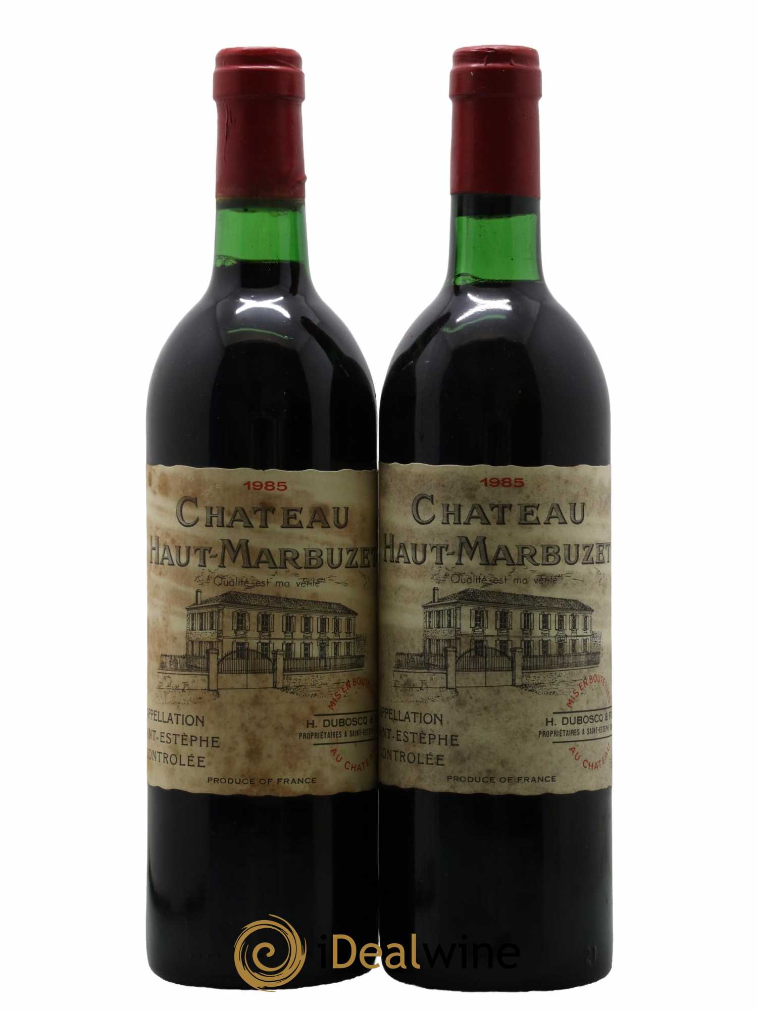 Château Haut Marbuzet 1985 - Lot de 2 bouteilles - 0