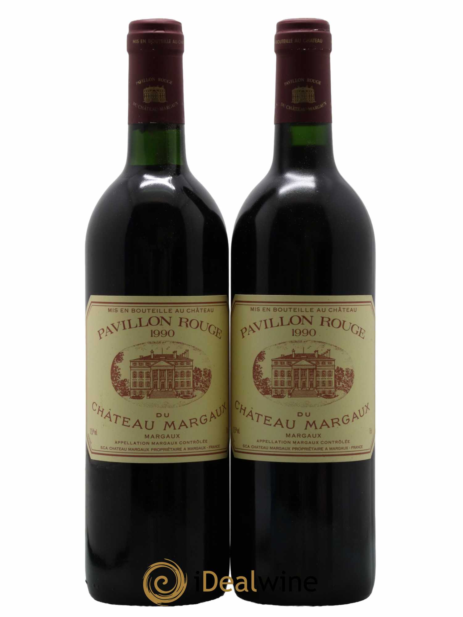 Pavillon Rouge du Château Margaux Second Vin 1990 - Lot de 2 bouteilles - 0