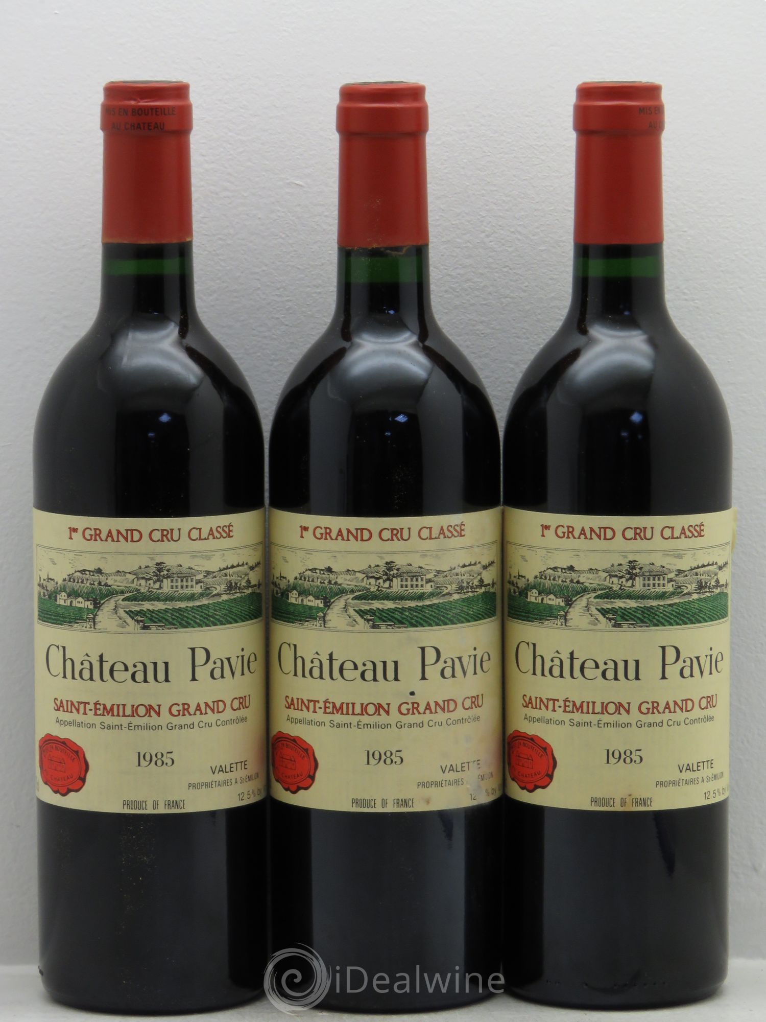 Château Pavie 1er Grand Cru Classé A 1985 - Lot de 3 bouteilles - 0