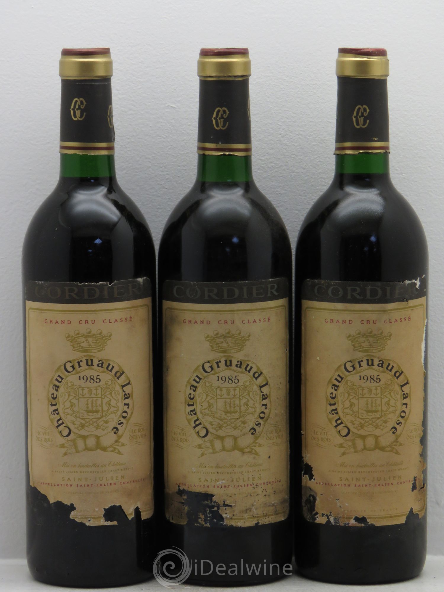 Château Gruaud Larose 2ème Grand Cru Classé 1985 - Lot de 3 bouteilles - 0