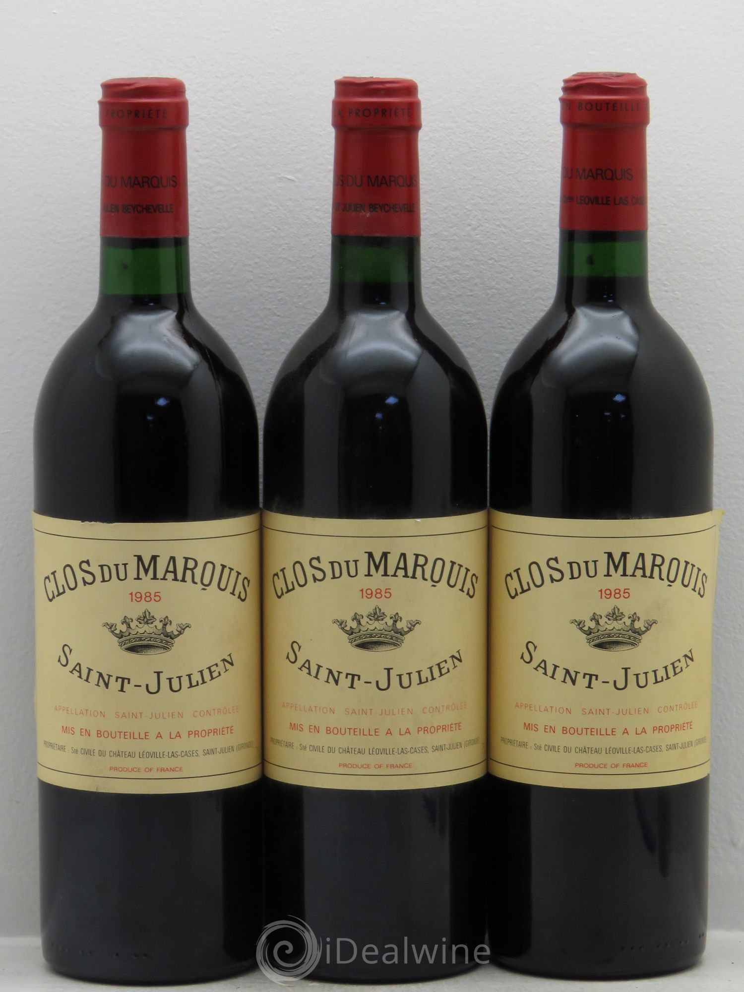 Clos du Marquis 1985 - Lot de 3 bouteilles - 0