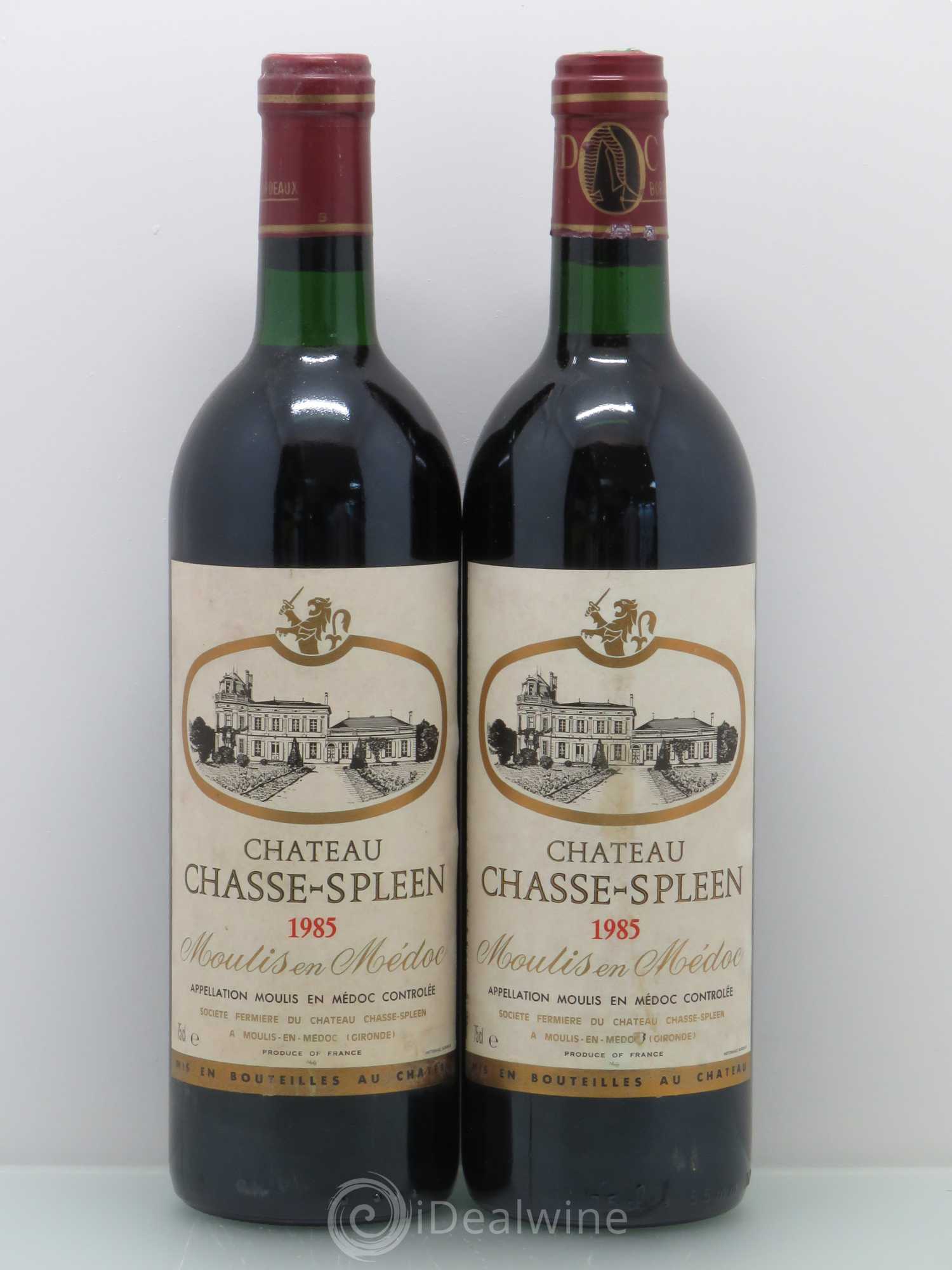 Château Chasse Spleen 1985 - Lot de 2 bouteilles - 0