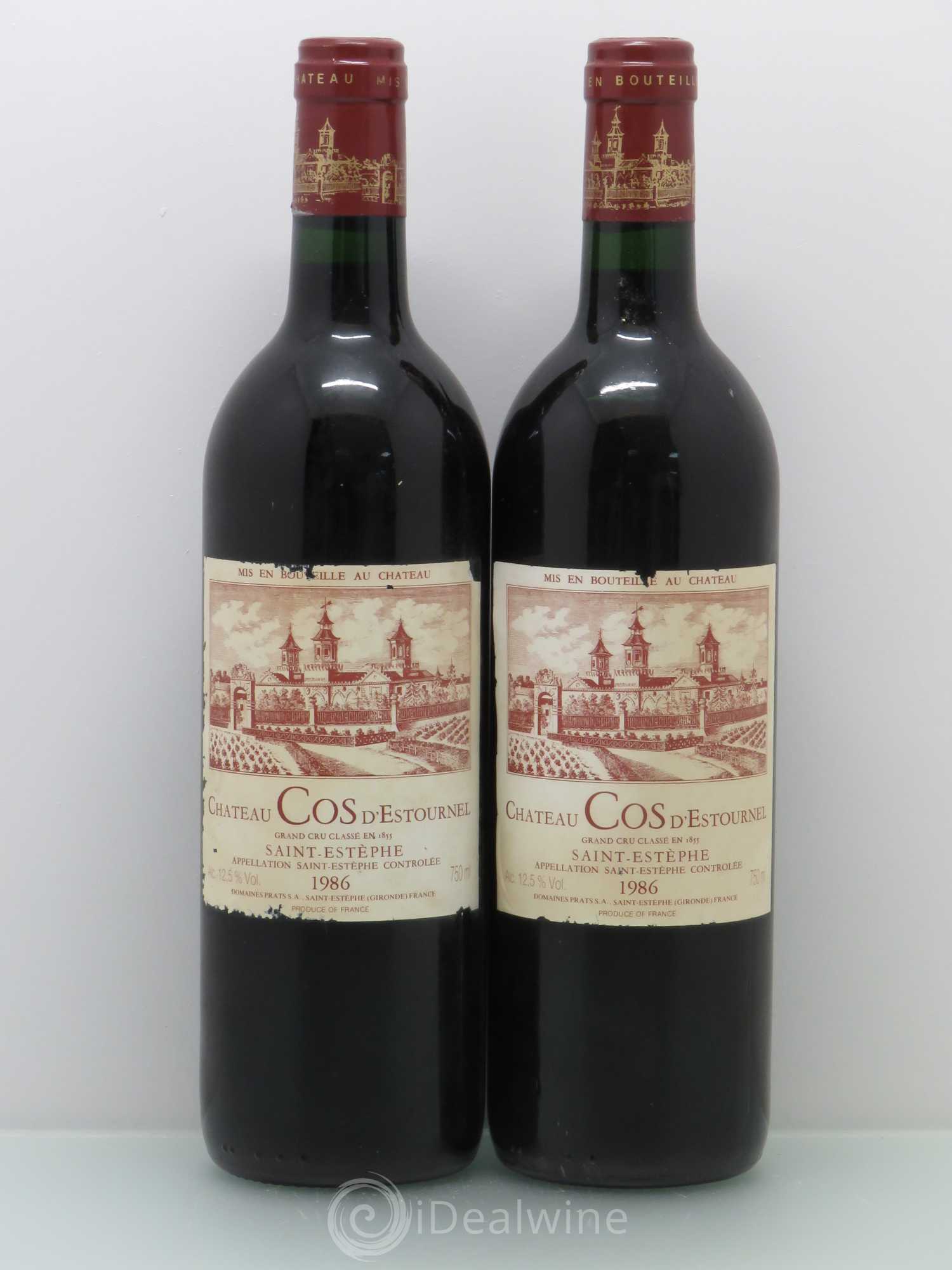 Cos d'Estournel 2ème Grand Cru Classé 1986 - Lot de 2 bouteilles - 0