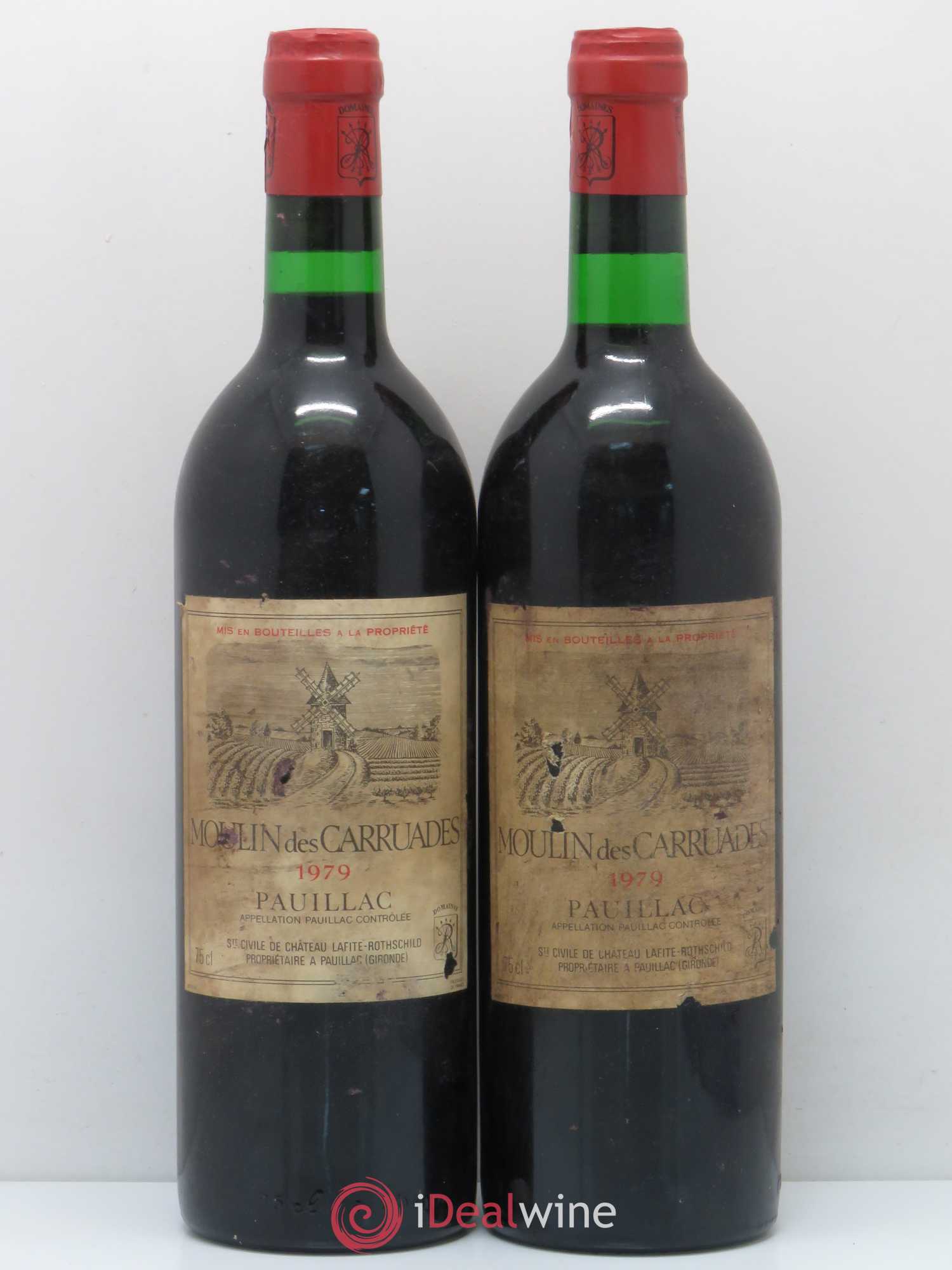 Moulin des Carruades Second Vin 1979 - Lot de 2 bouteilles - 0