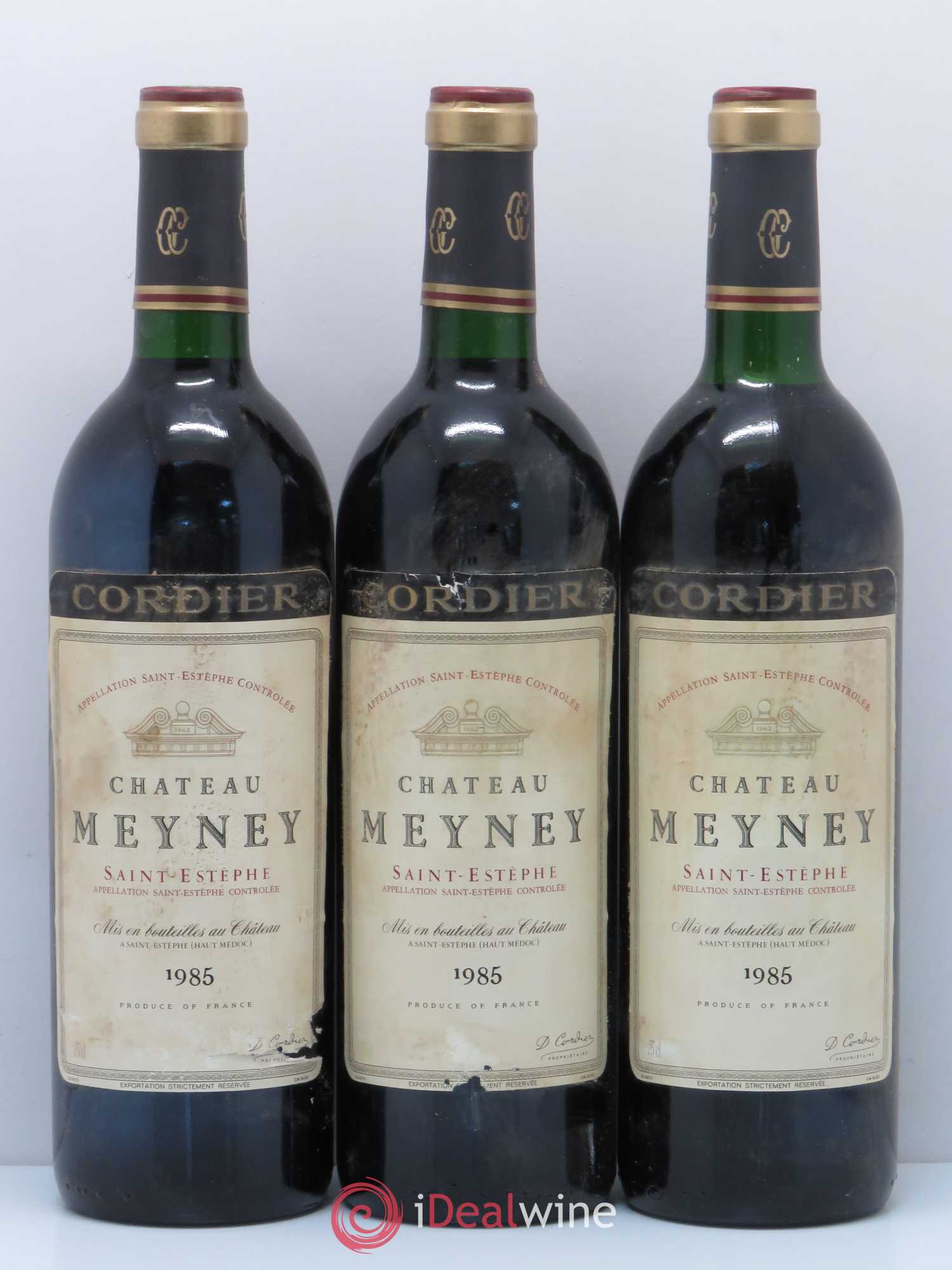 Château Meyney 1985 - Lot de 3 bouteilles - 0