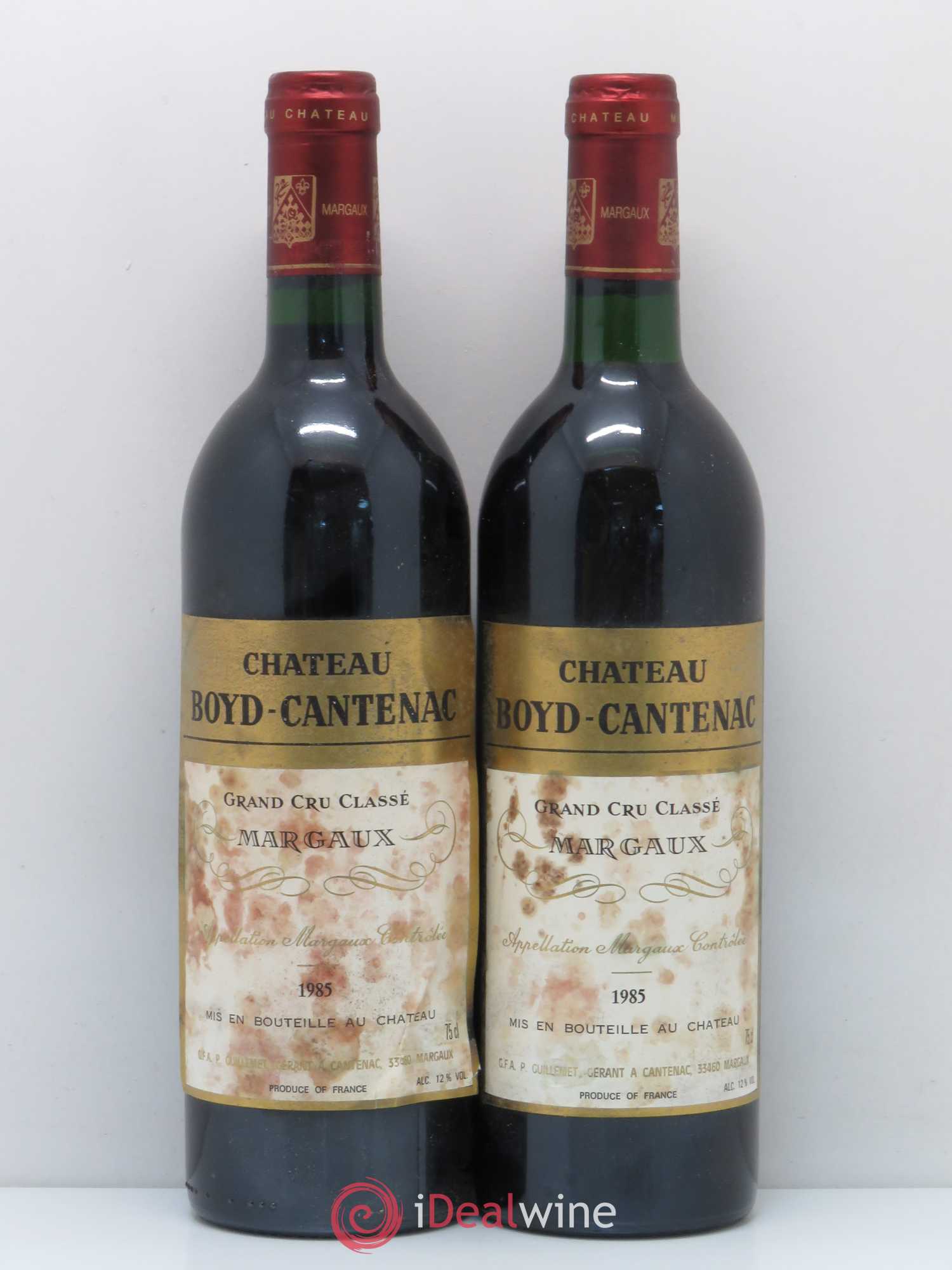 Château Boyd Cantenac 3ème Grand Cru Classé 1985 - Lot de 2 bouteilles - 0