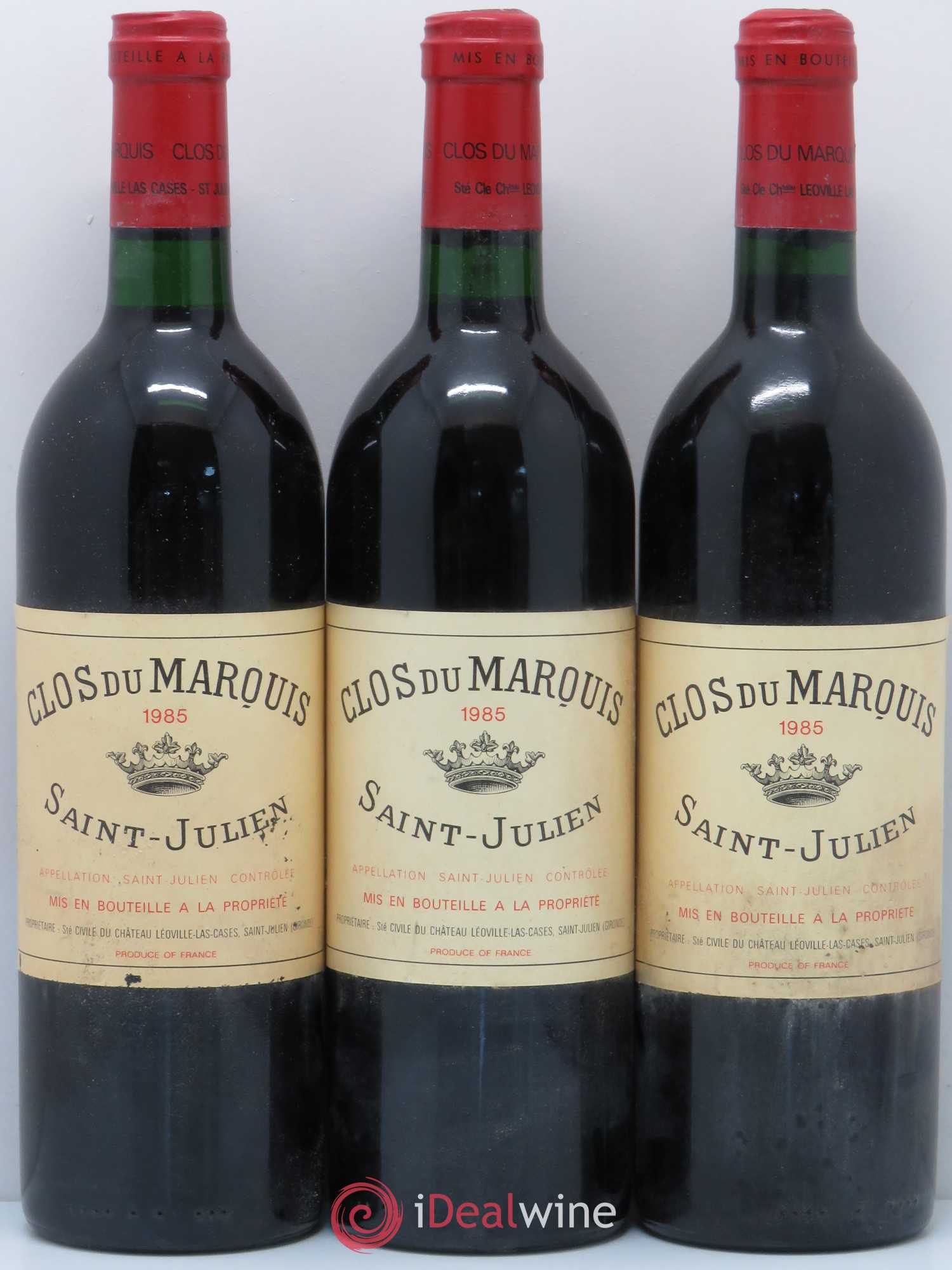 Clos du Marquis 1985 - Lot de 3 bouteilles - 0