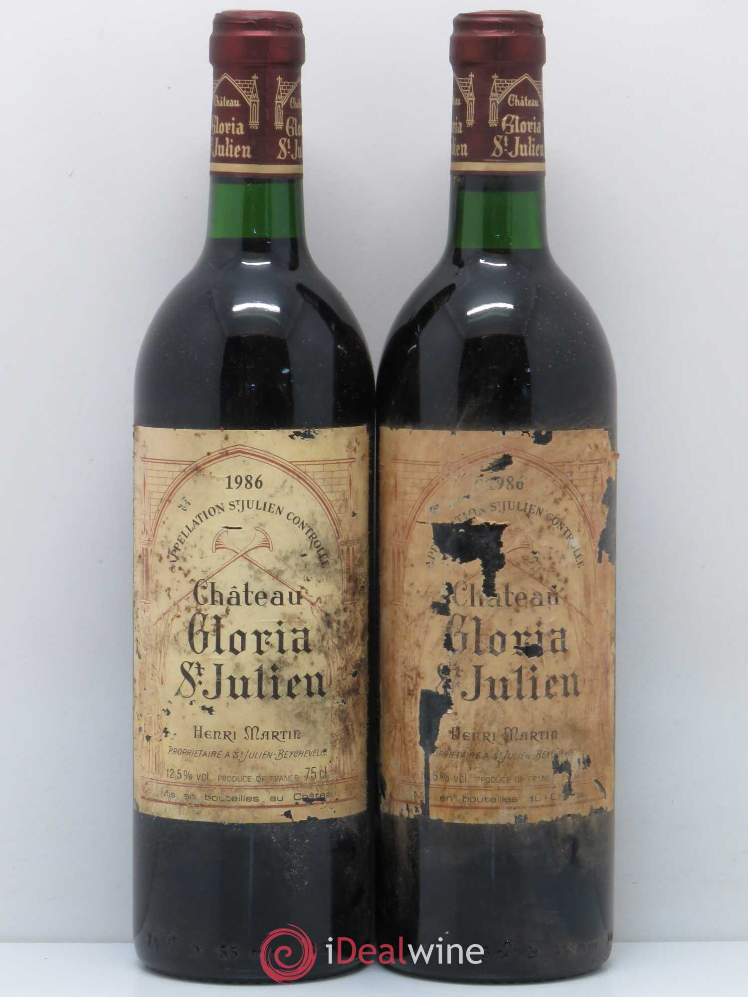 Château Gloria 1986 - Lot de 2 bouteilles - 0