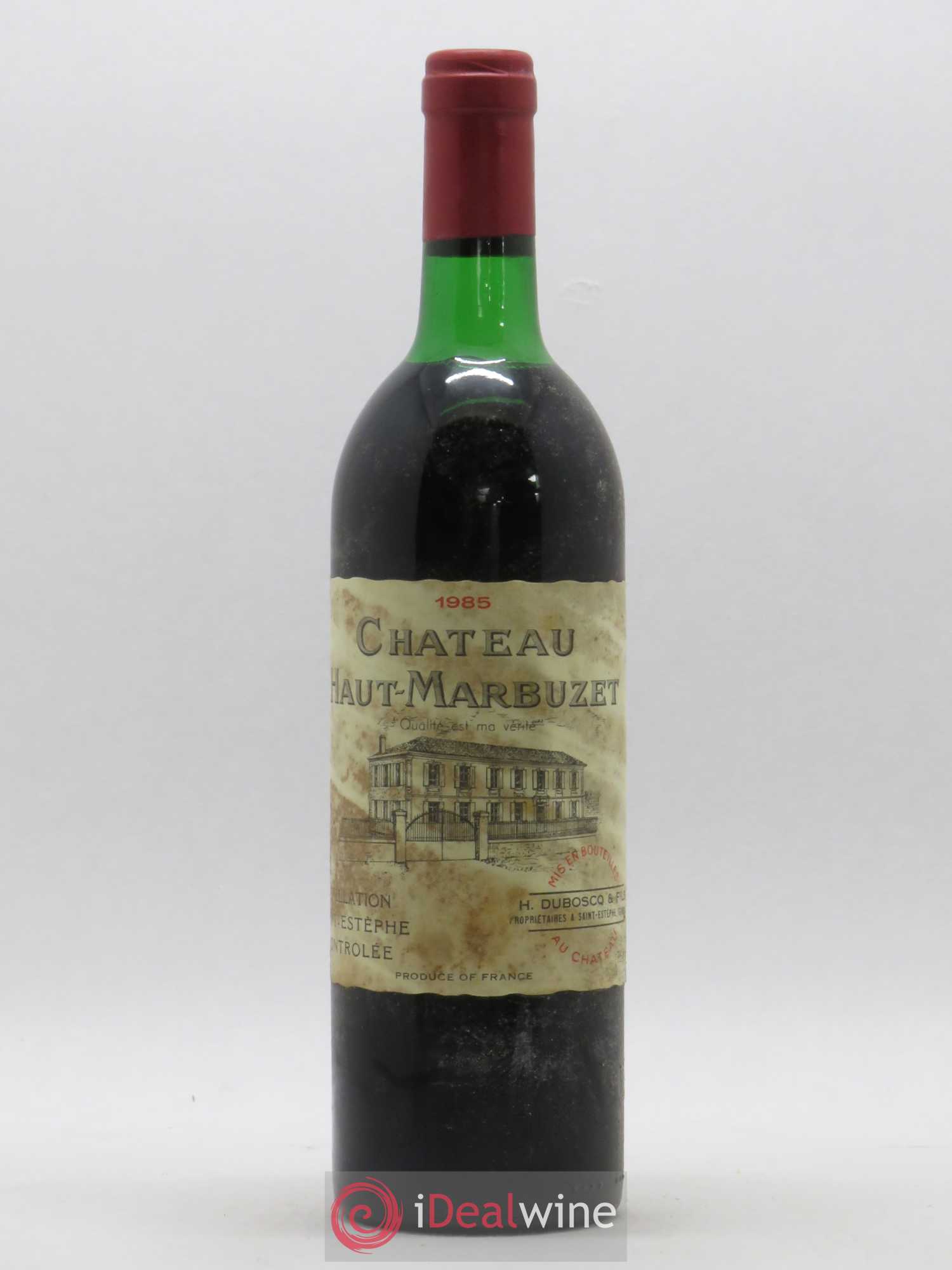 Château Haut Marbuzet 1985 - Lot de 1 bouteille - 0