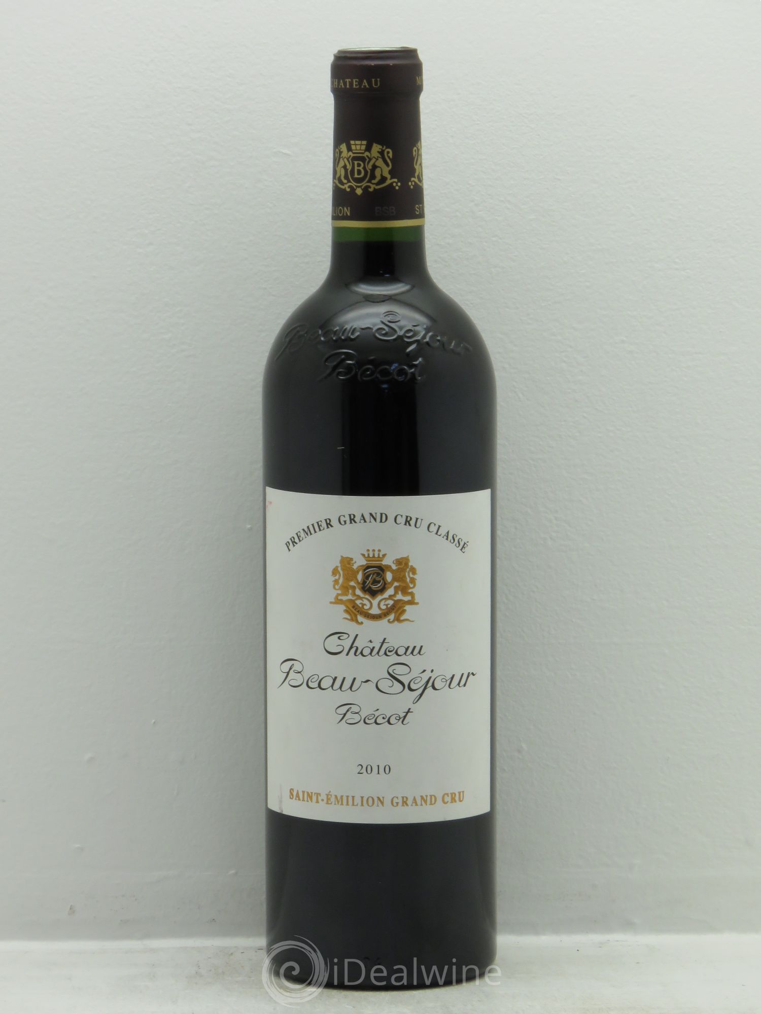 Château Beau-Séjour Bécot 1er Grand Cru Classé B 2010 - Lot de 1 bouteille - 0