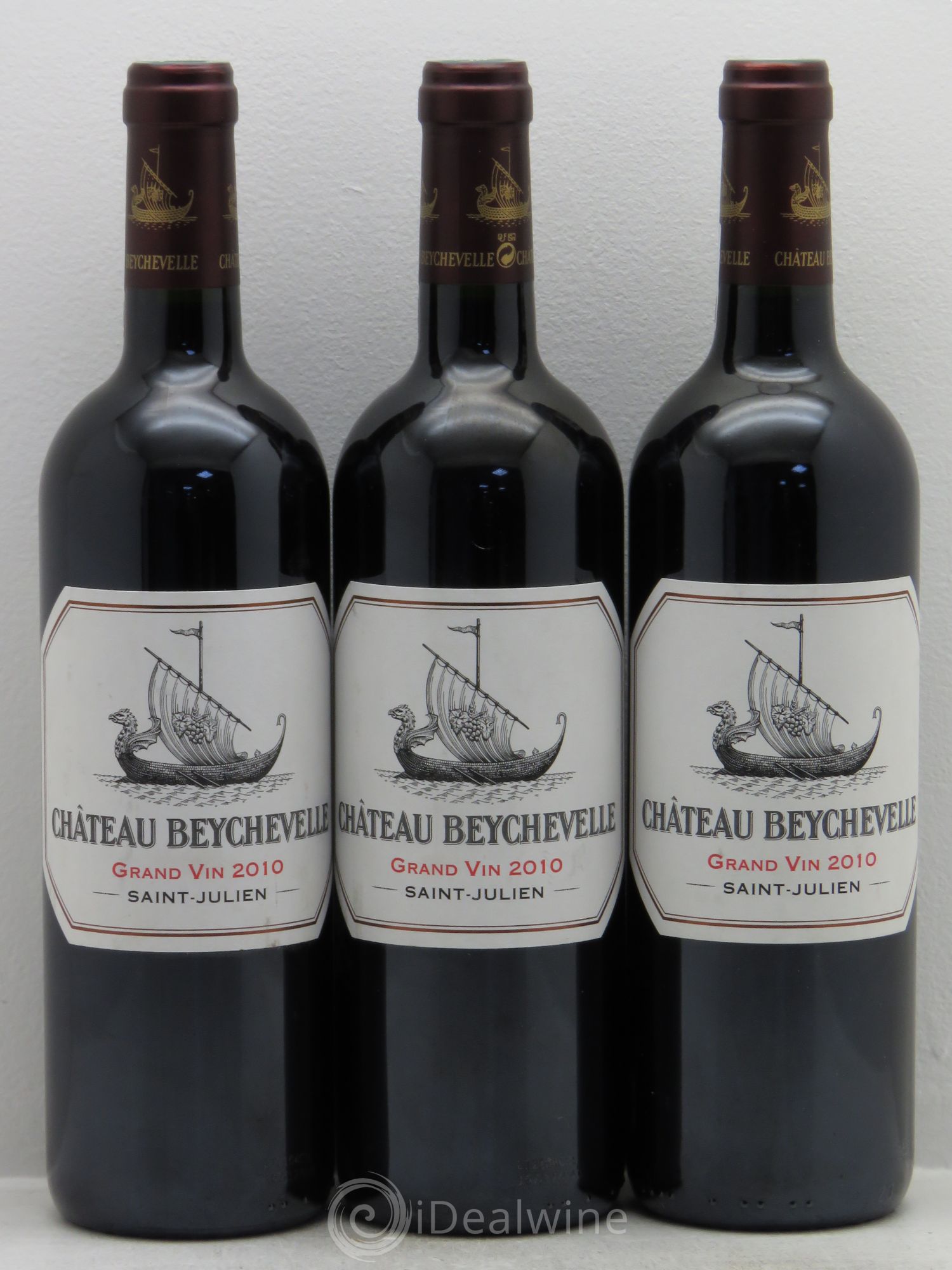 Château Beychevelle 4ème Grand Cru Classé 2010 - Lot de 3 bouteilles - 0
