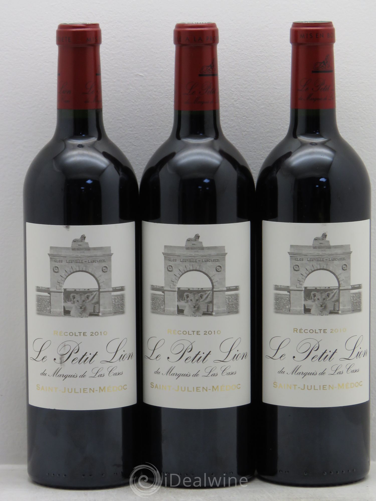 Le Petit Lion du Marquis de Las Cases Second Vin 2010 - Lot de 3 bouteilles - 0