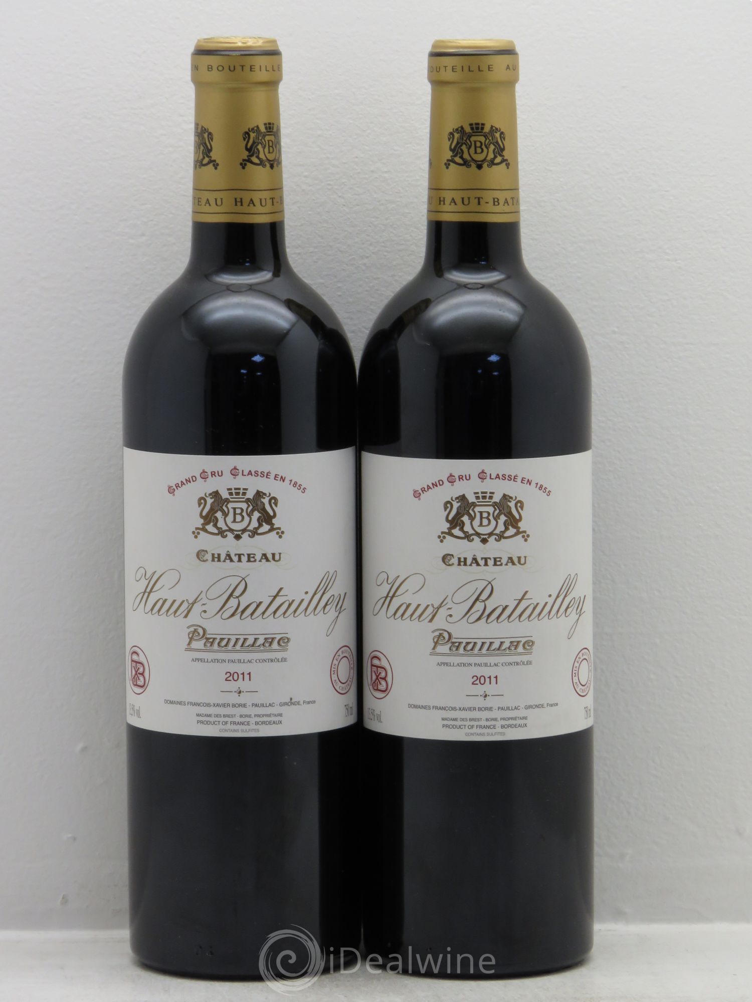 Château Haut Batailley 5ème Grand Cru Classé 2011 - Lot de 2 bouteilles - 0