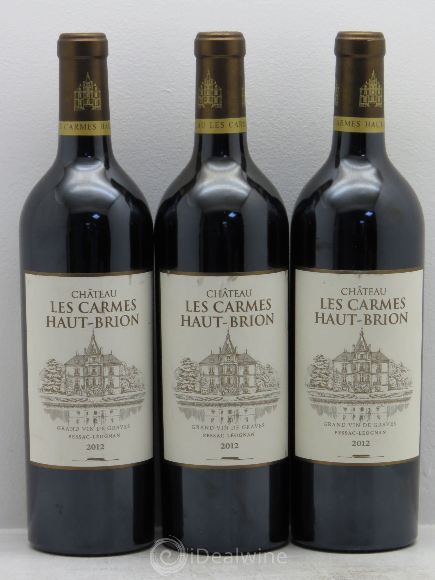 Château Les Carmes Haut-Brion 2012 - Lot de 3 bouteilles - 0