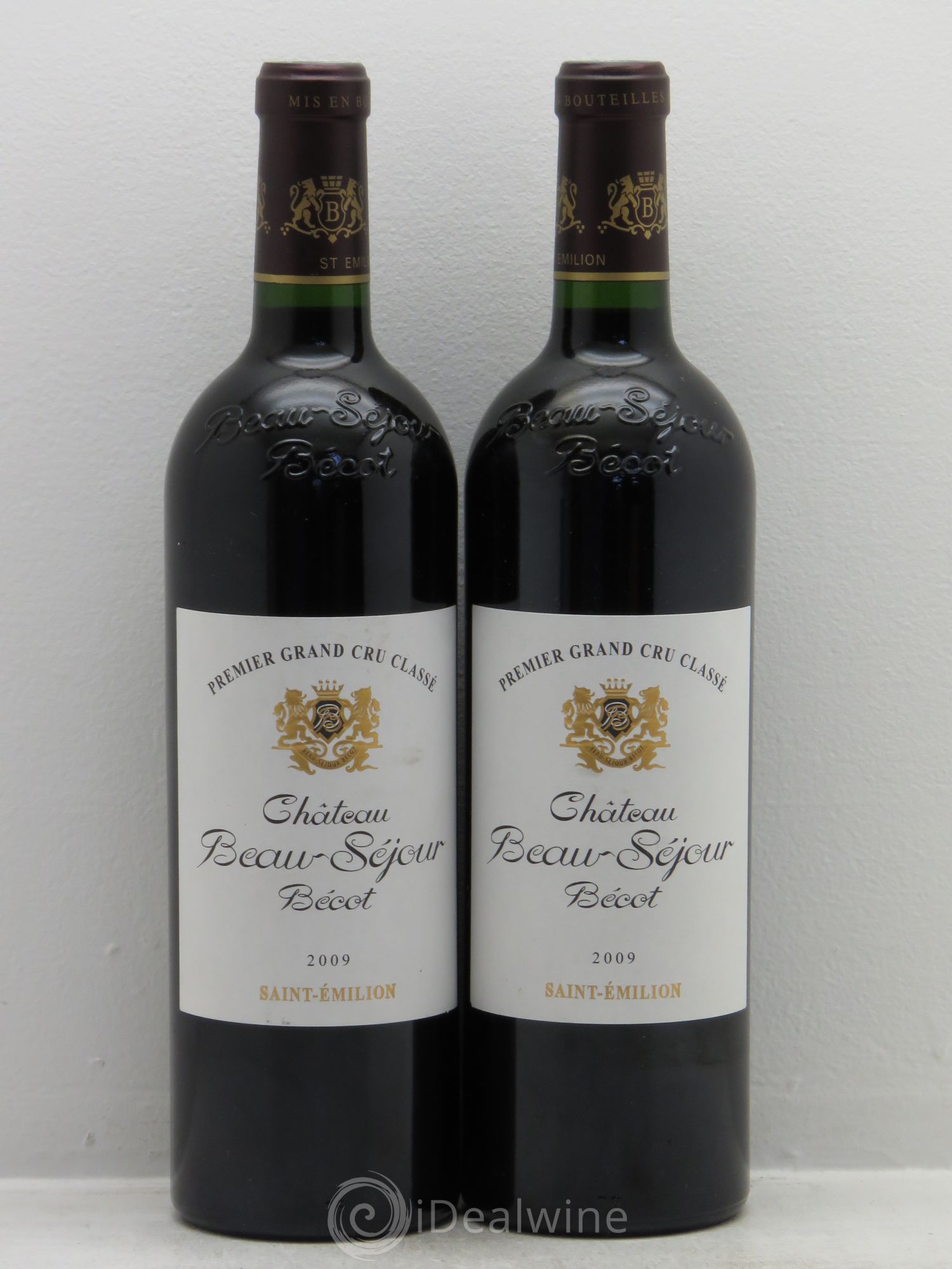 Château Beau-Séjour Bécot 1er Grand Cru Classé B 2009 - Lot de 2 bouteilles - 0
