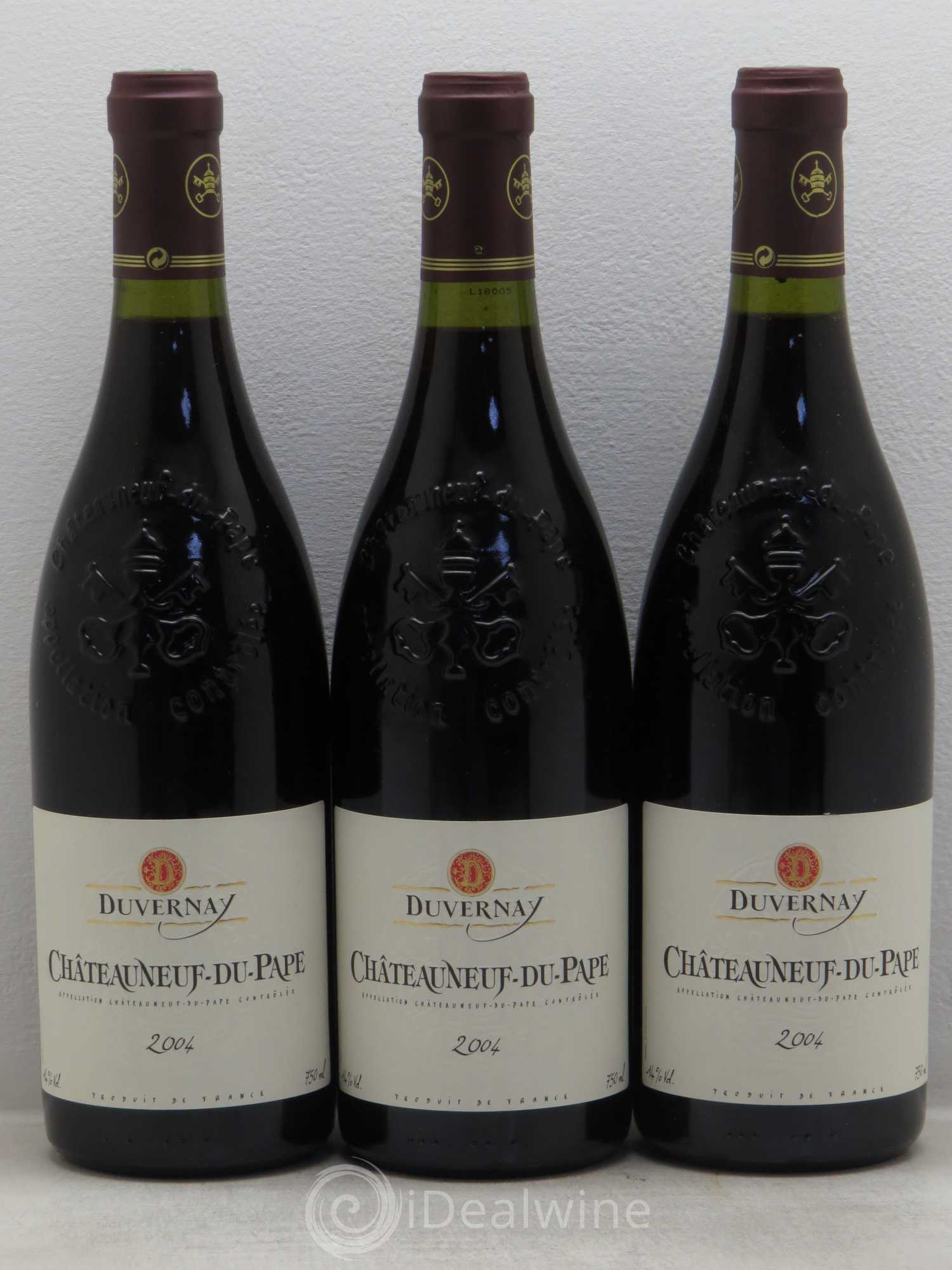 Châteauneuf-du-Pape Duvernay 2004 - Lot de 3 bouteilles - 0
