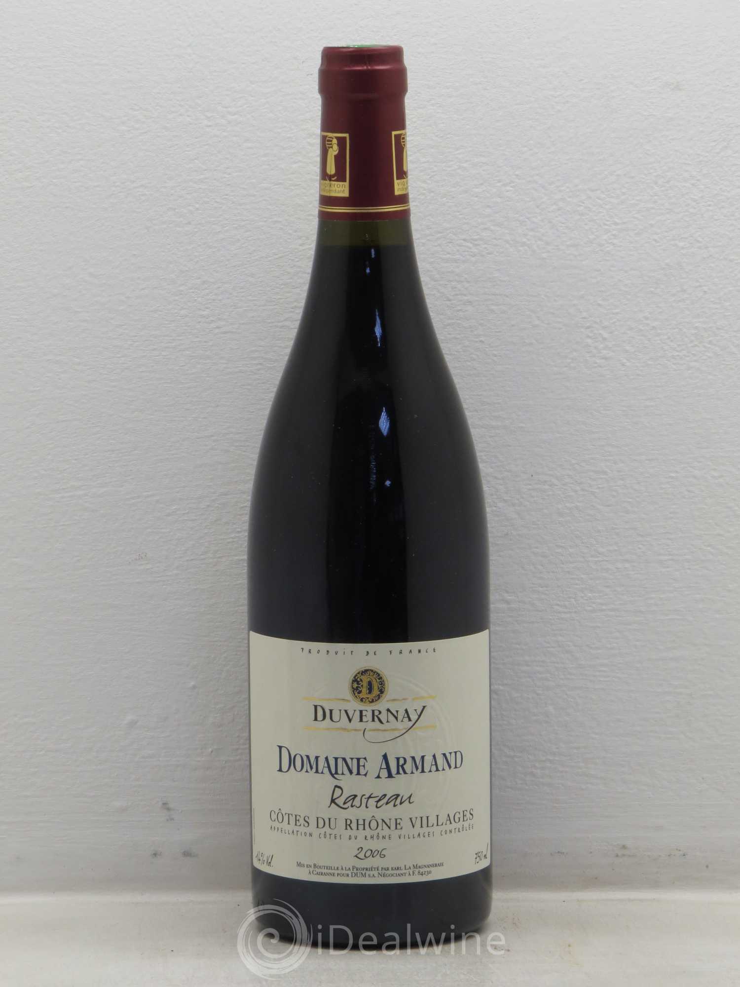Rasteau Domaine Armand Duvernay 2006 - Lotto di 6 bottiglie - 0