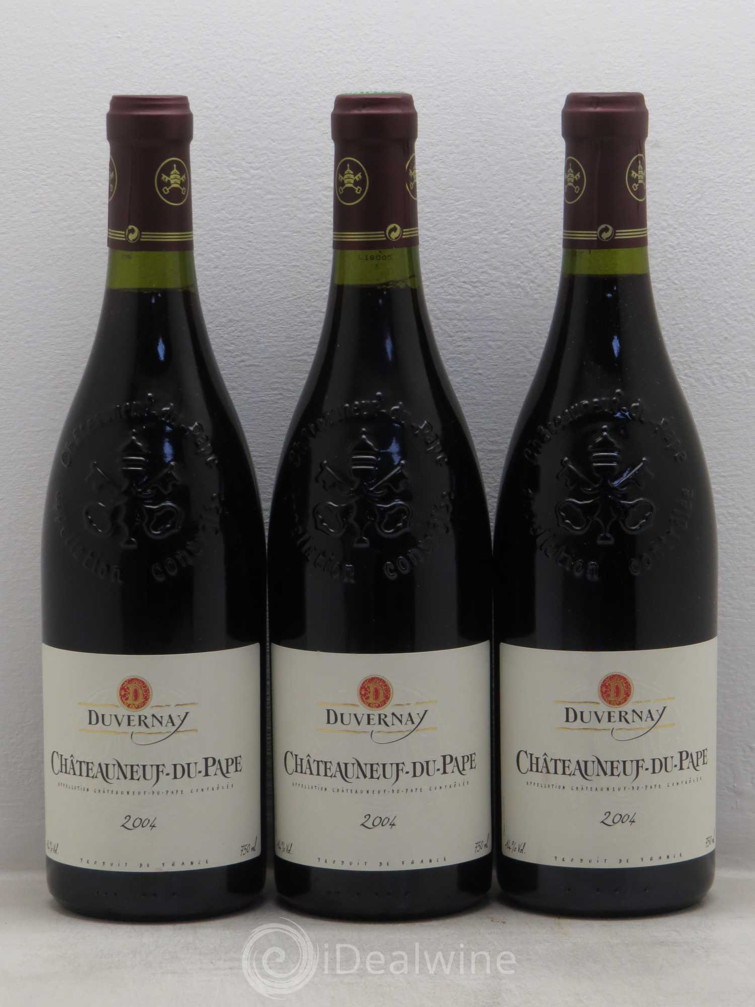 Châteauneuf-du-Pape Duvernay 2004 - Lot de 3 bouteilles - 0