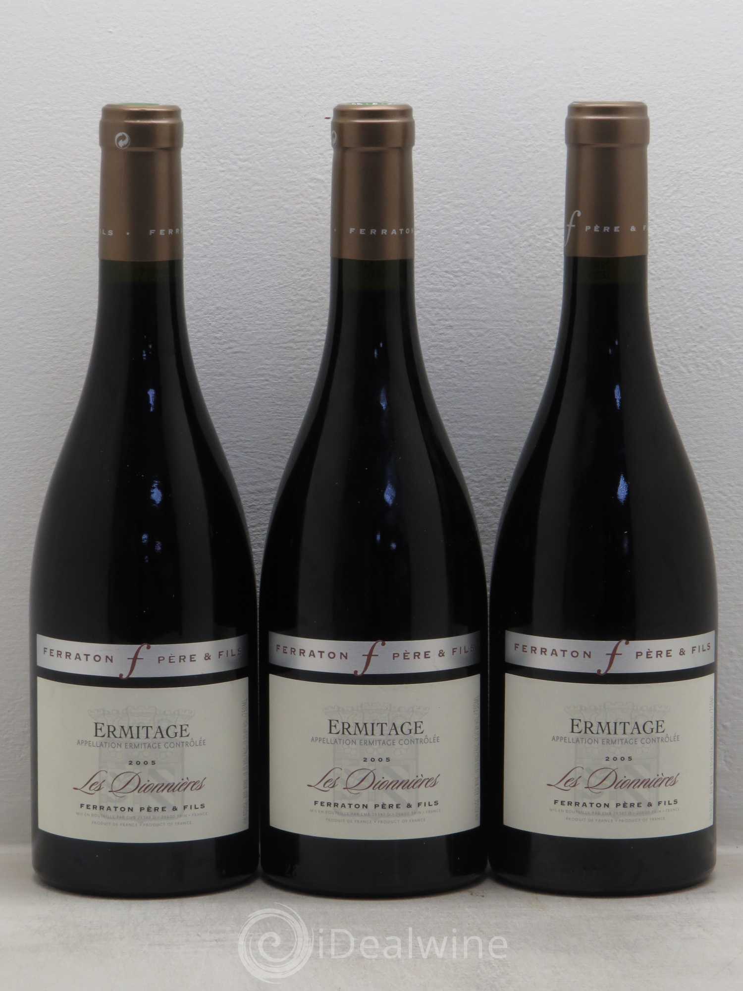 Hermitage Domaine Ferraton Les Dionnières 2005 - Posten von 3 Flaschen - 0