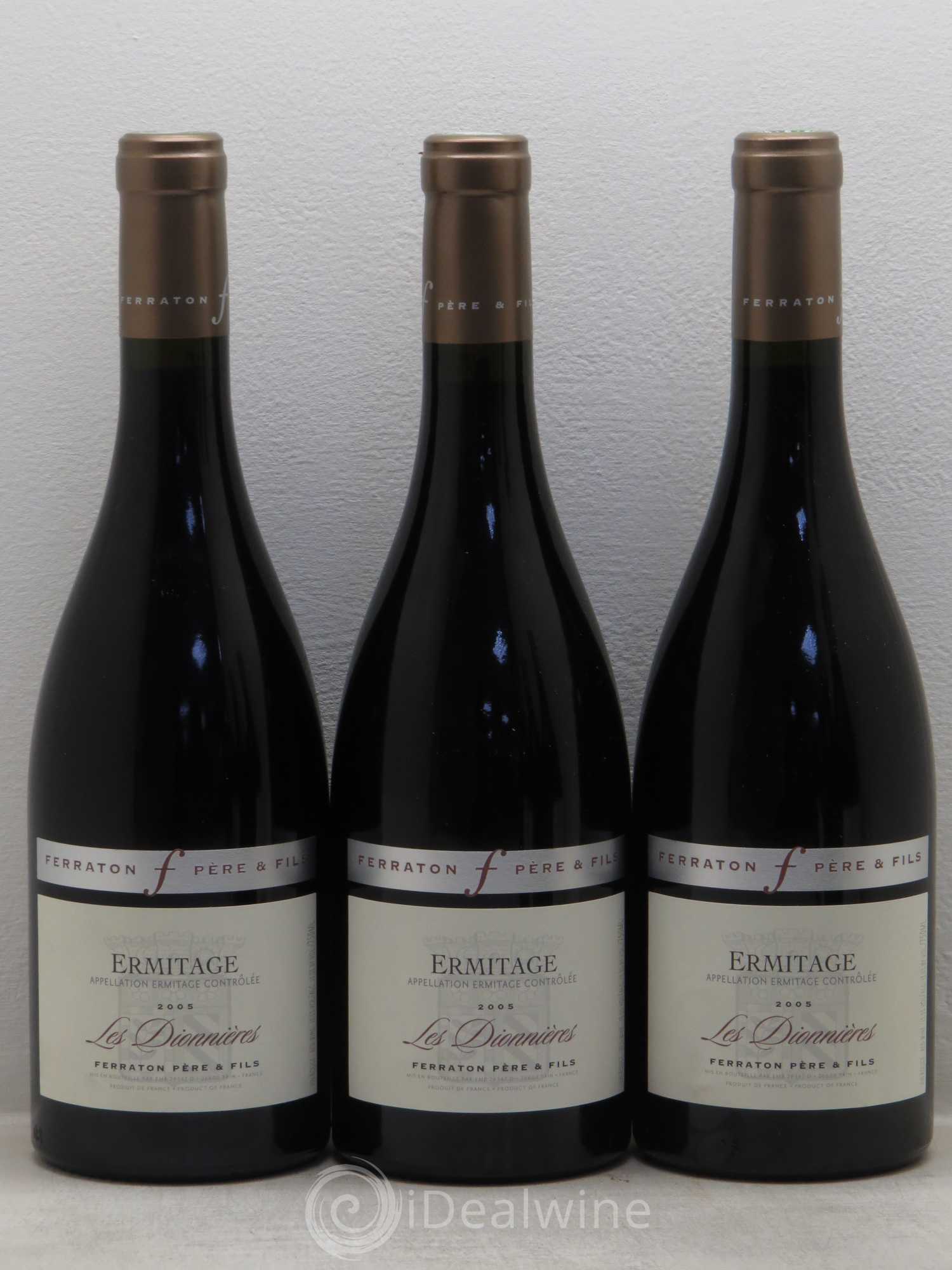 Hermitage Domaine Ferraton Les Dionnières 2005 - Posten von 3 Flaschen - 0
