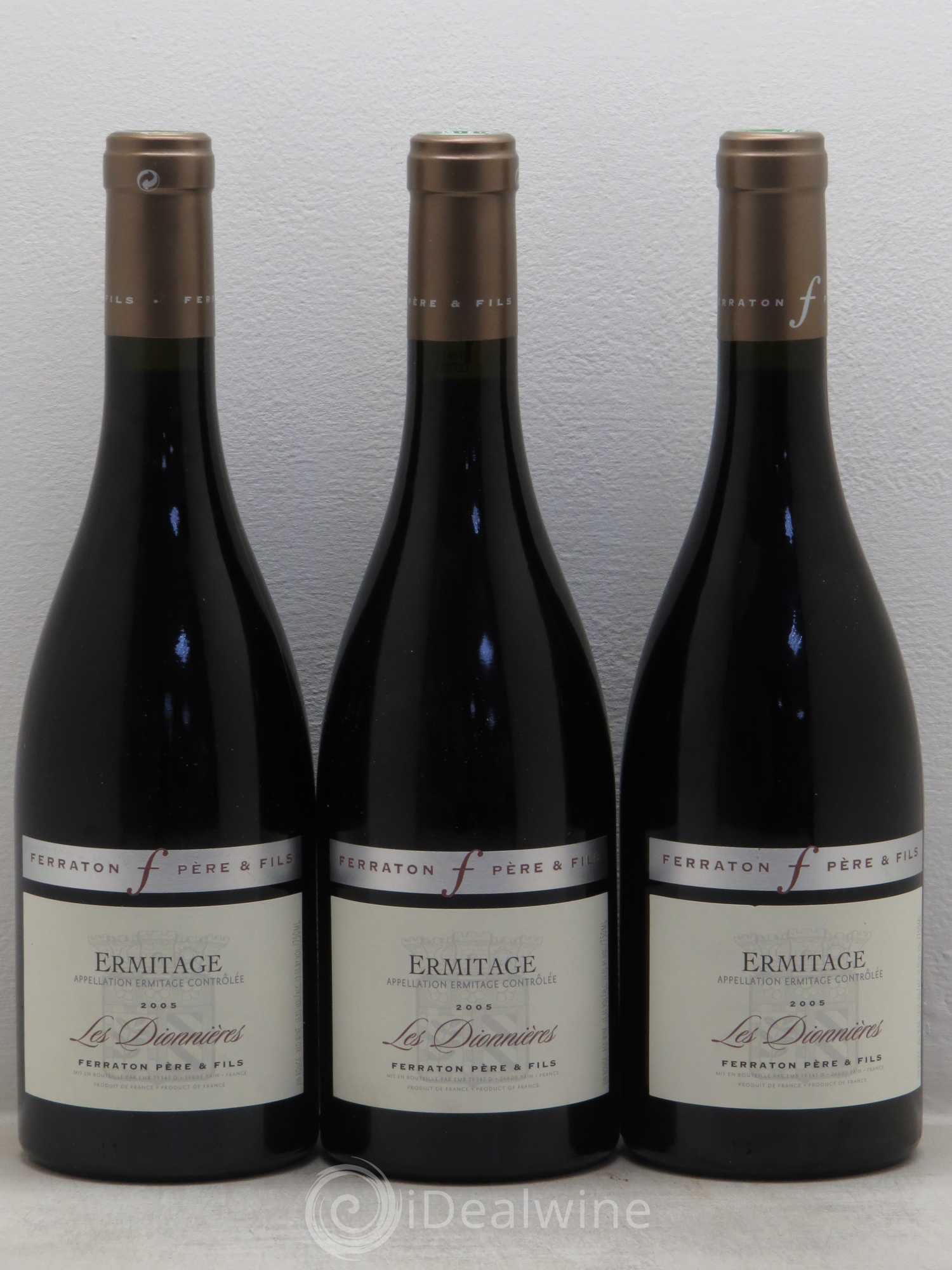 Hermitage Domaine Ferraton Les Dionnières 2005 - Posten von 3 Flaschen - 0