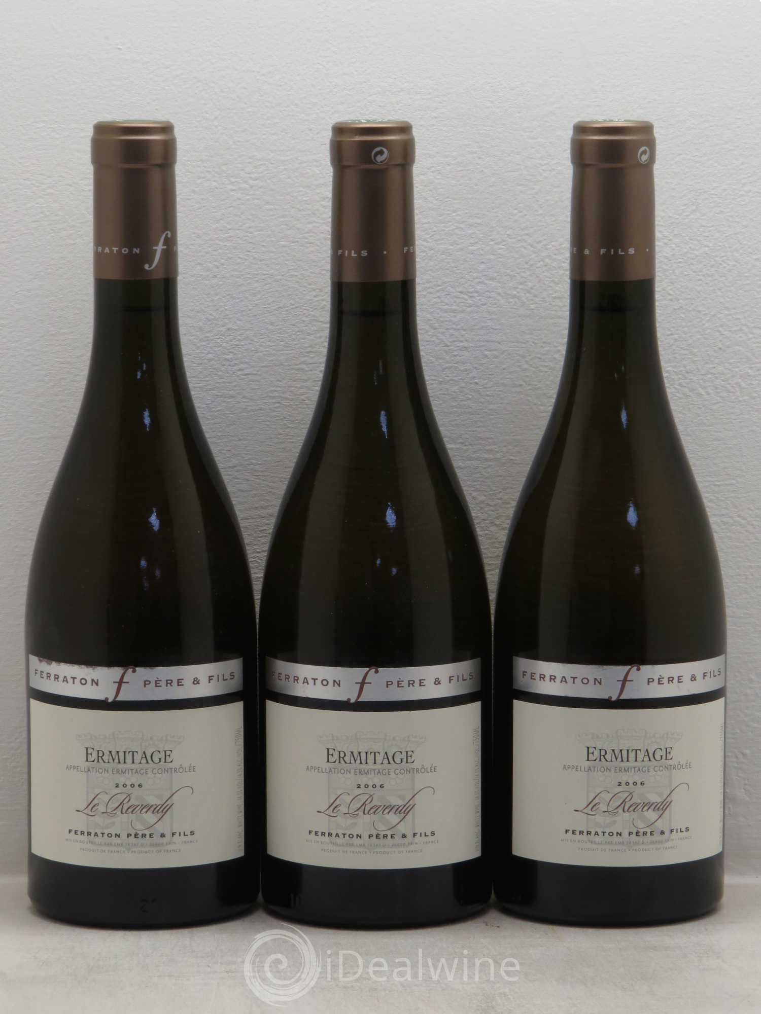 Hermitage Domaine Ferraton Le Reverdy 2006 - Lot de 3 bouteilles - 0